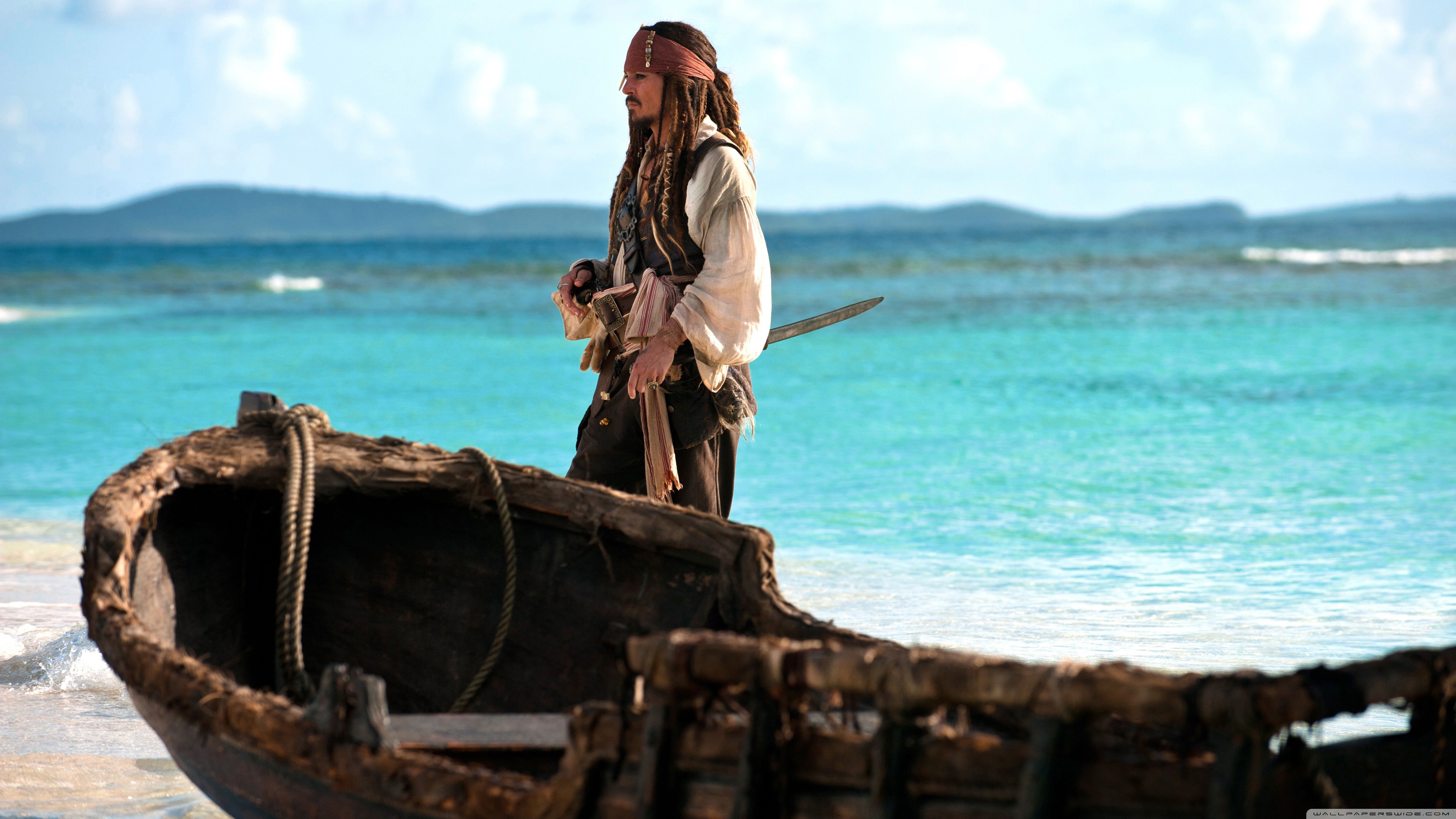 Jack Sparrow Pirates Of The Caribbean On Stranger Tides Ultra HD Desktop Background Wallpaper for 4K UHD TV, Tablet