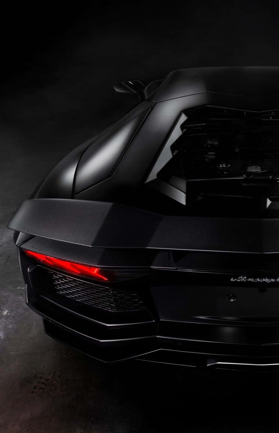 Download Black Lamborghini iPhone Back Wallpaper