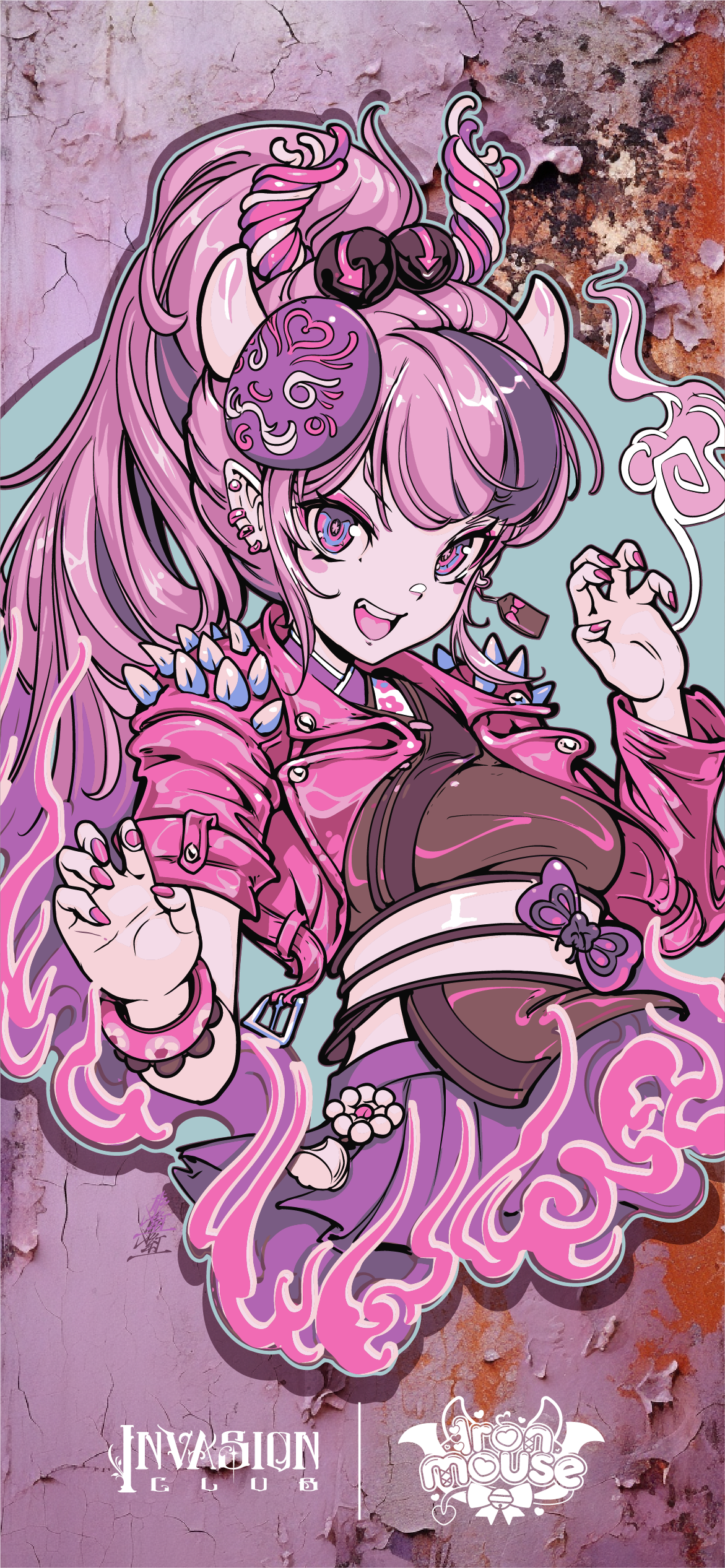 IC x Ironmouse iPhone Wallpaper Digital