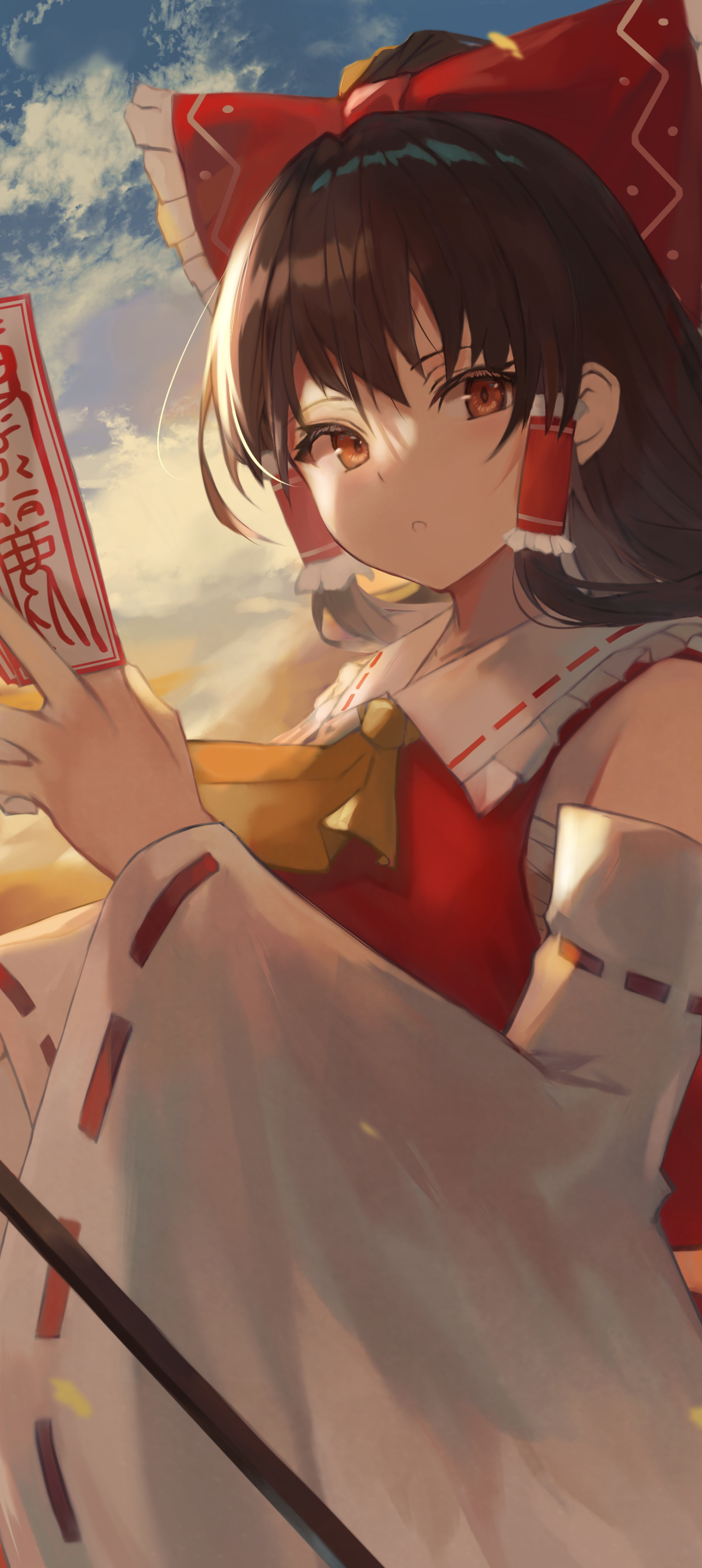 Reimu Hakurei Phone Wallpaper