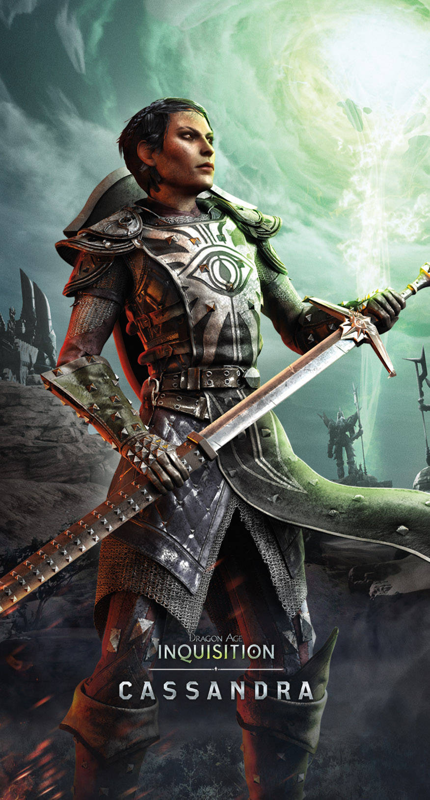 Download Level Up Your Gaming with Dragon Age Phone Wallpaper