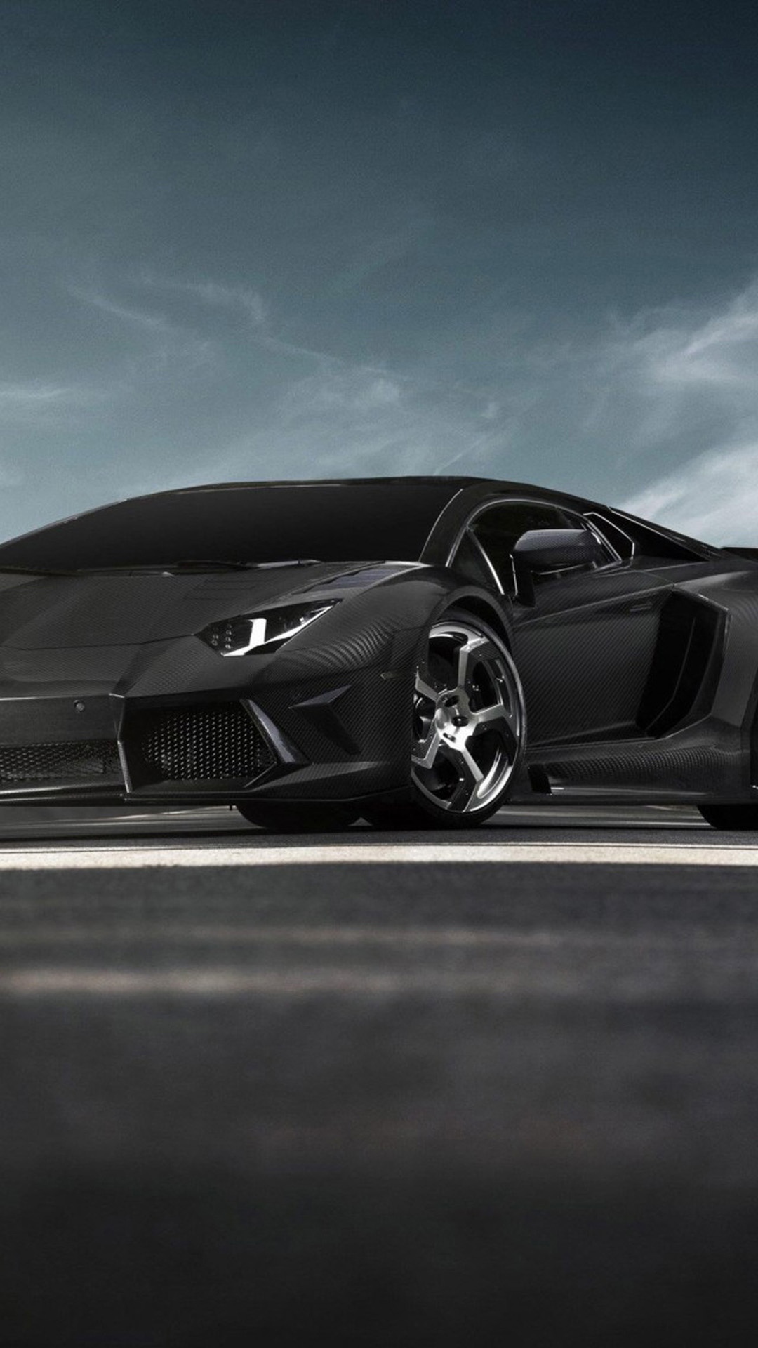 Lamborghini huracan lp black dark Wallpaper Download