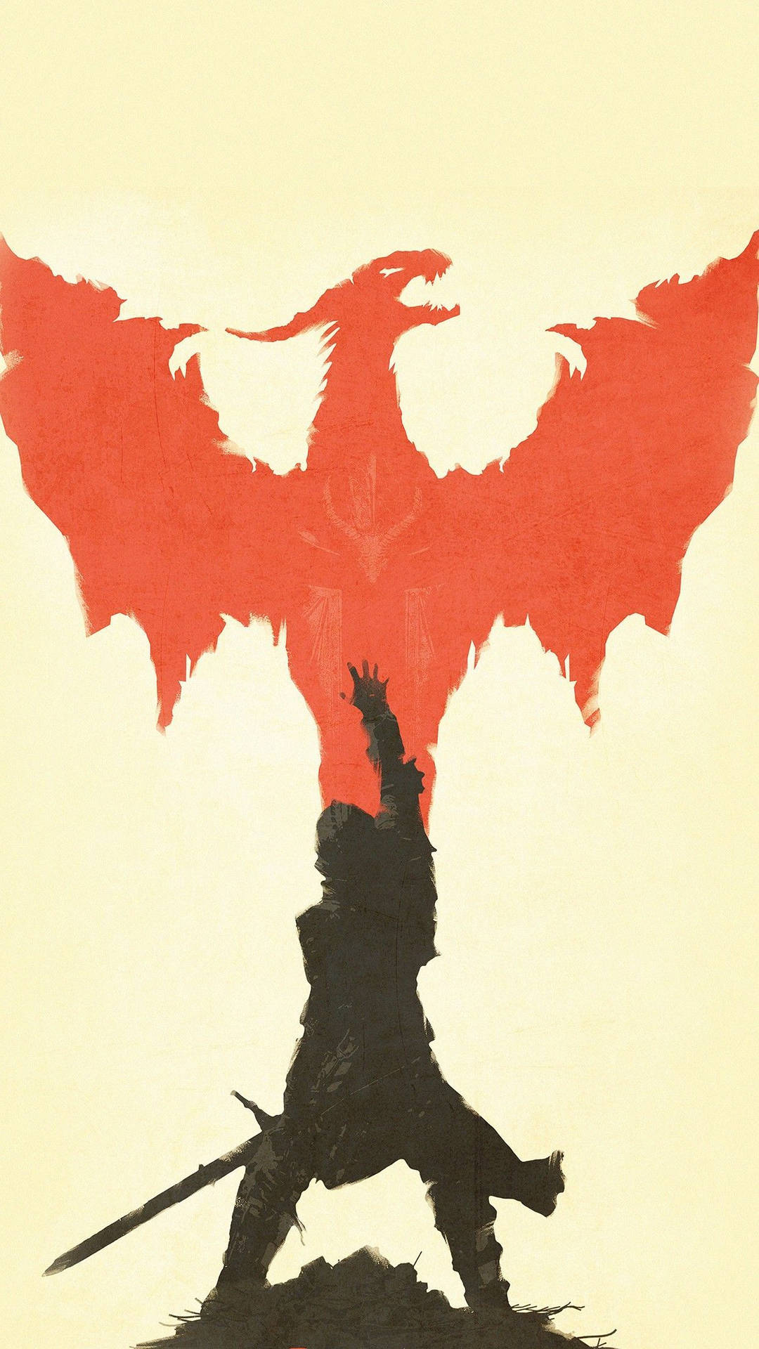 Download Silhouette Dragon Age Inquisition Phone Wallpaper