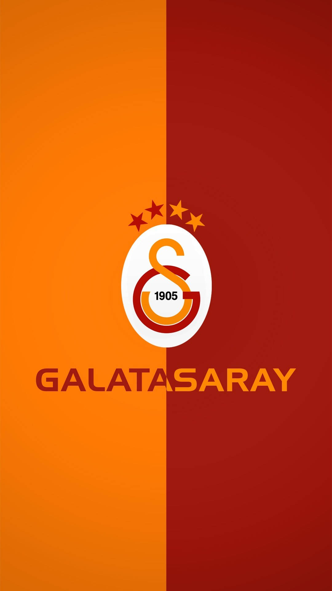 Download Galatasaray Yellow Red Simple Wallpaper