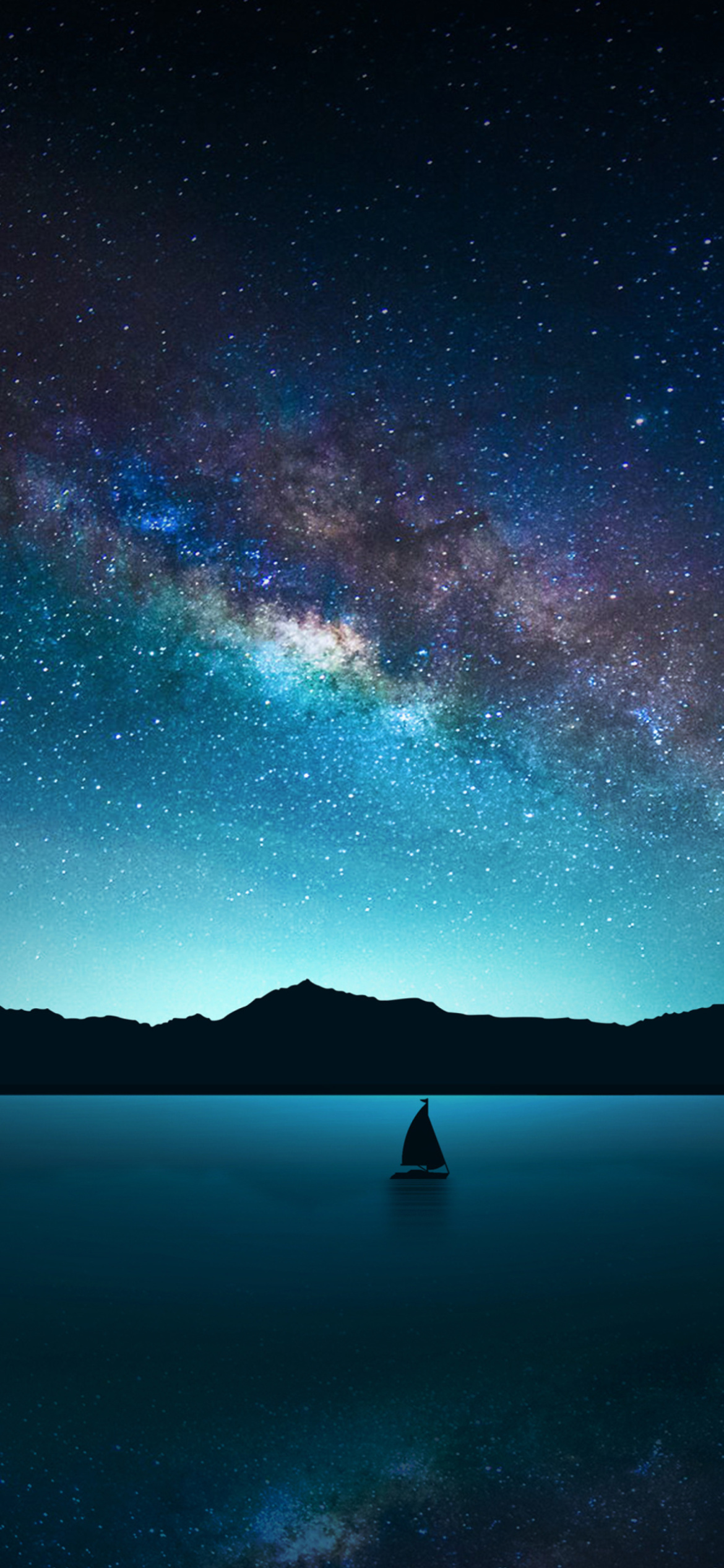 Night Sky with Stars Wallpaper for iPhone 11