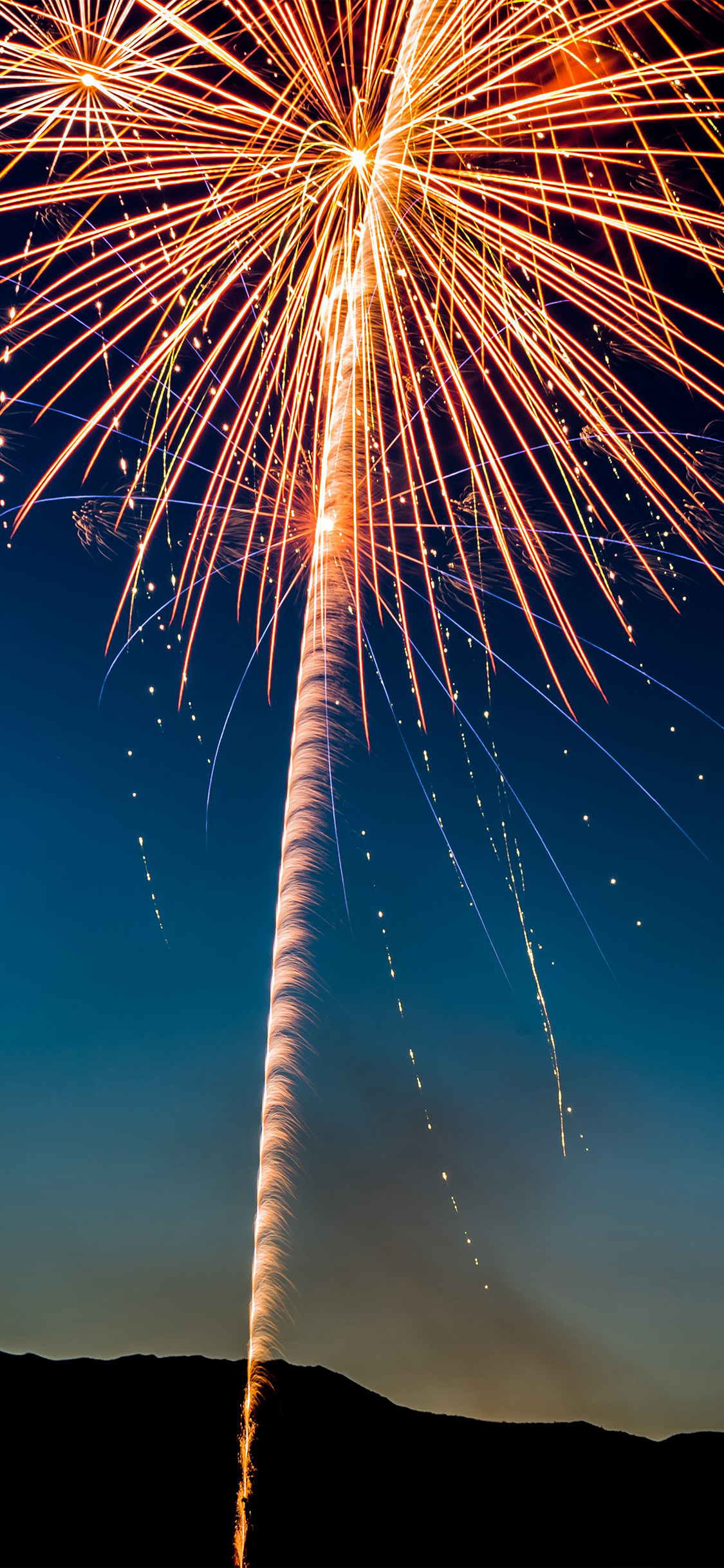 iPhone X wallpaper. fireworks sky party vacation holiday