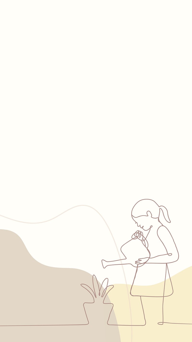 Education phone wallpaper, simple line