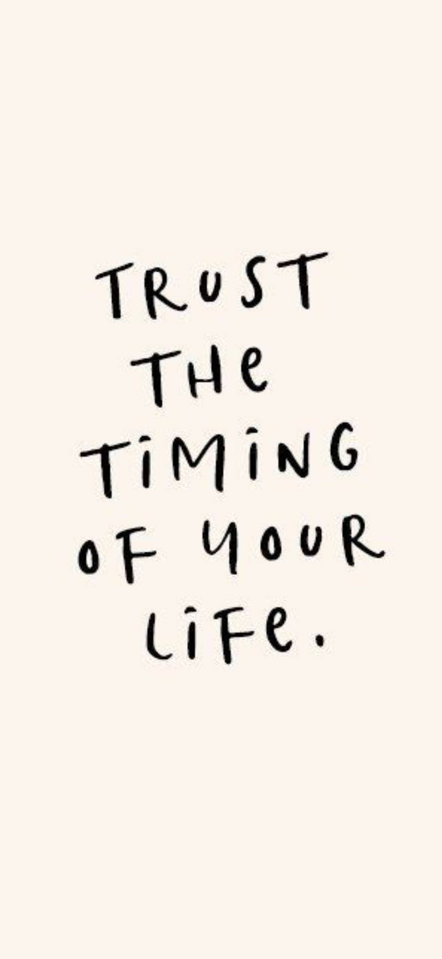 Download Trust Your Timing Quote Wallpaper