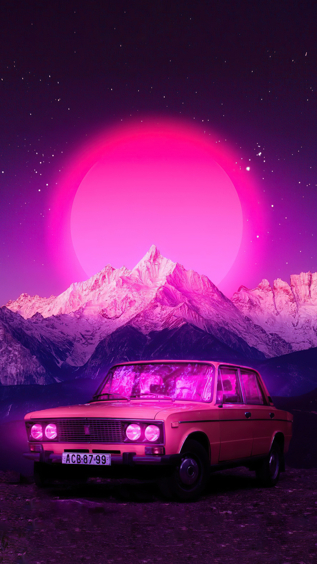 Lo Fi Retro Car 5k iPhone 7, 6s, 6 Plus, Pixel xl , One Plus 3, 3t, 5 HD 4k Wallpaper, Image, Background, Photo and Picture