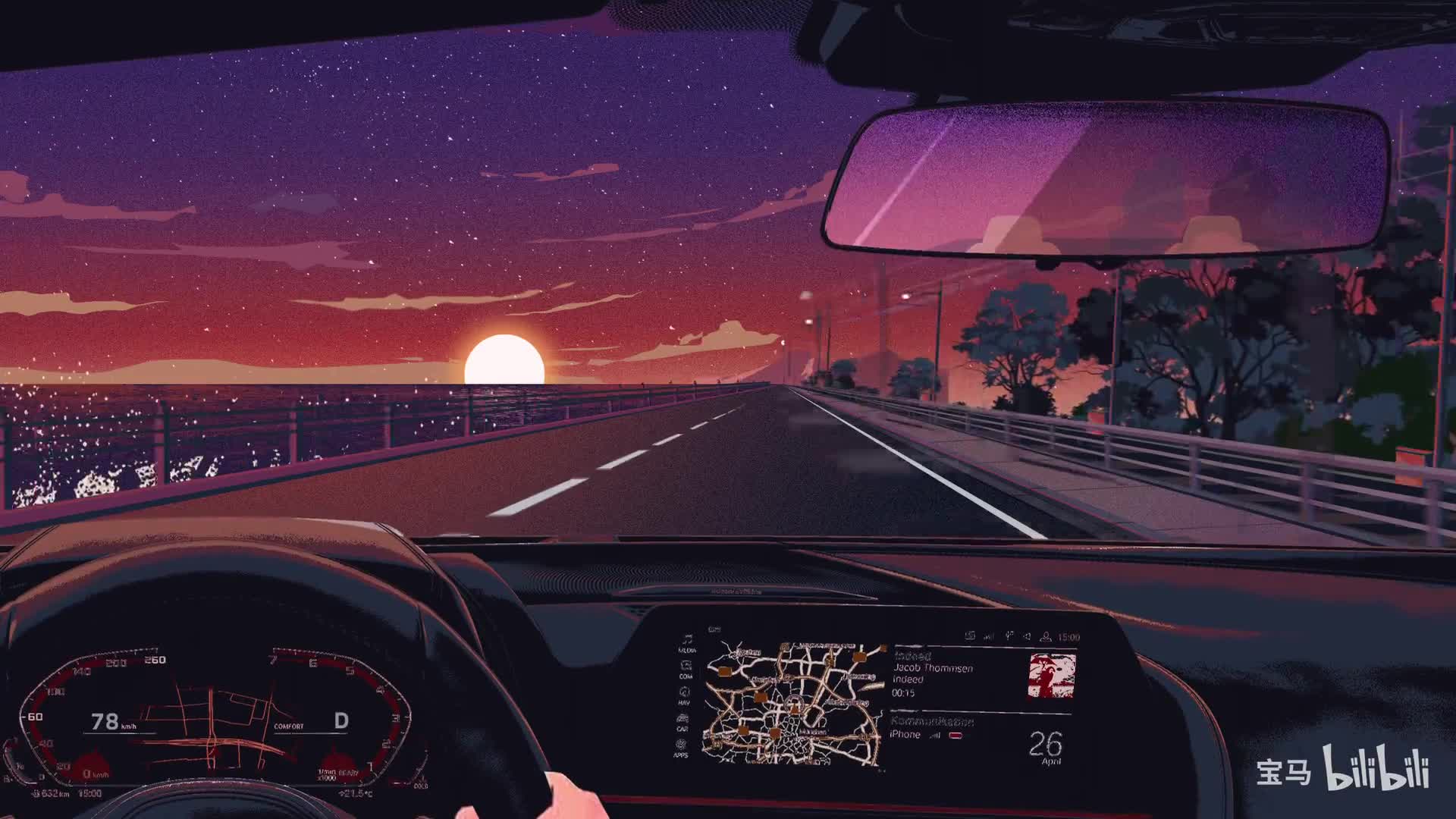 Seaside, Sunset, Lofi & Bmw Live Wallpaperx1080