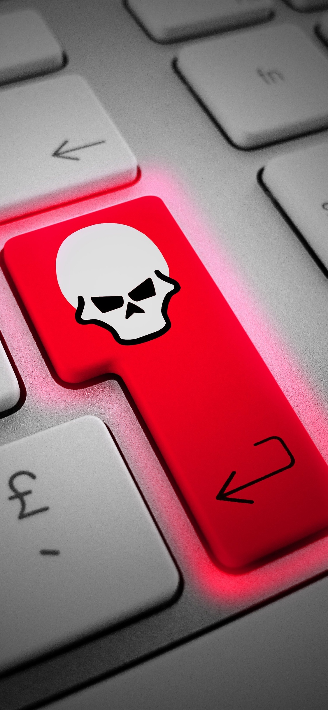 Enter Key Skull Hacking 5k iPhone XS, iPhone 10, iPhone X HD 4k Wallpaper, Image, Background, Photo and Picture