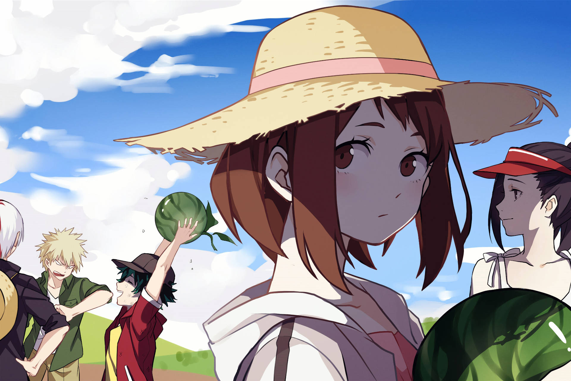 Download Ochaco Uraraka Under The Sun Wallpaper
