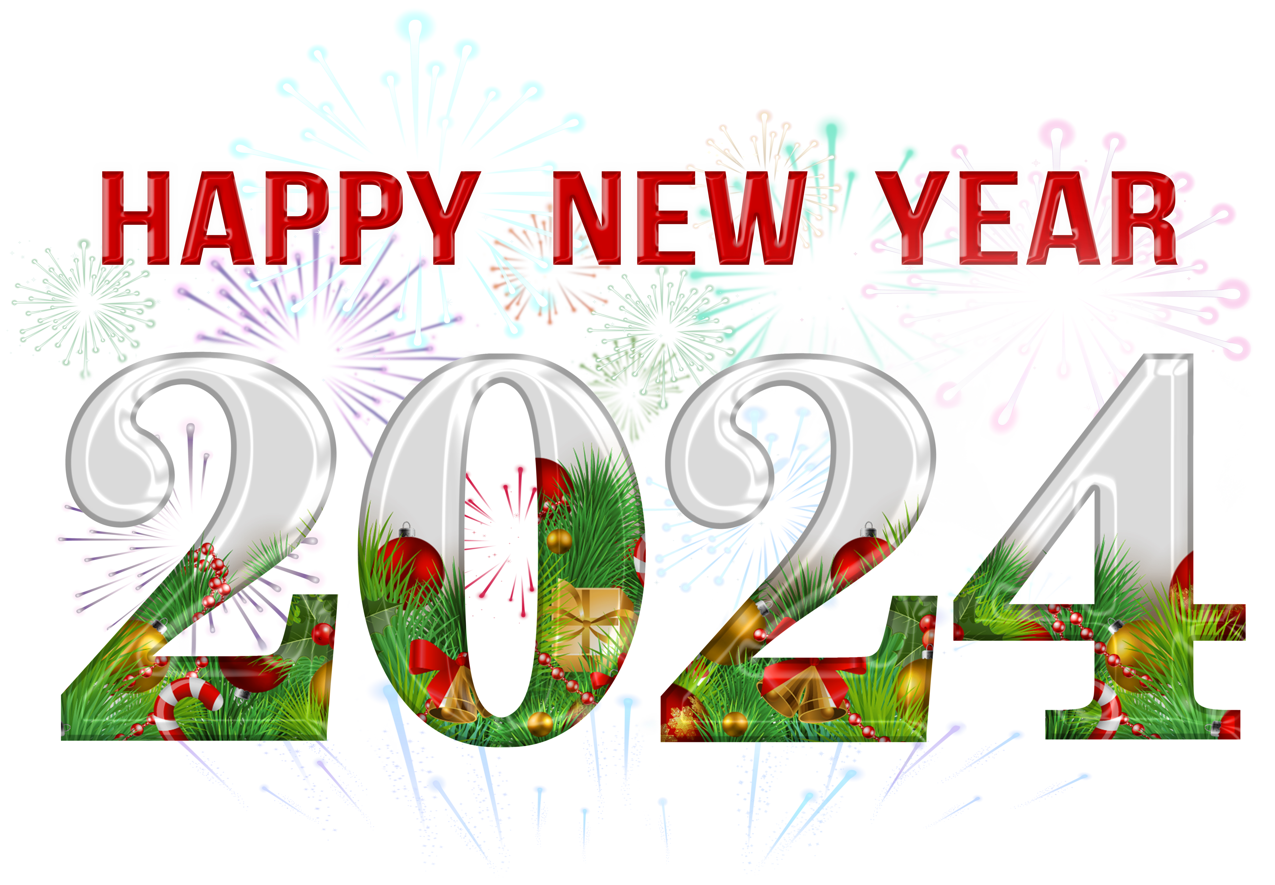 Happy New Year 2024 PNG Clipart​-Quality Free Image and Transparent PNG Clipart