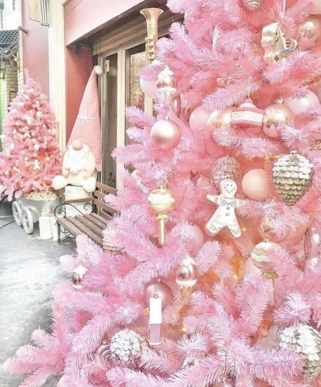 Pink christmas Wallpaper Download