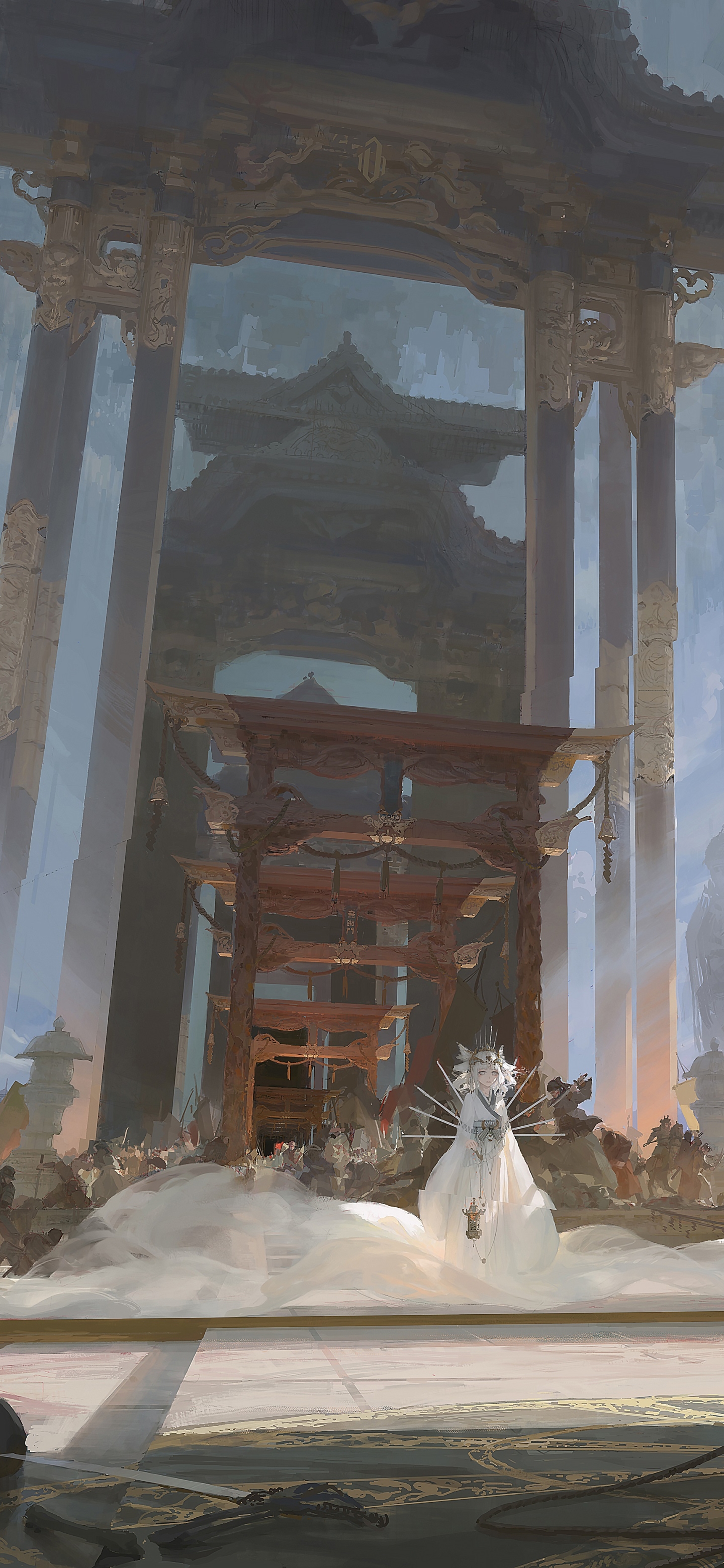 Mobile wallpaper: Anime, Temple, 1431511 download the picture for free