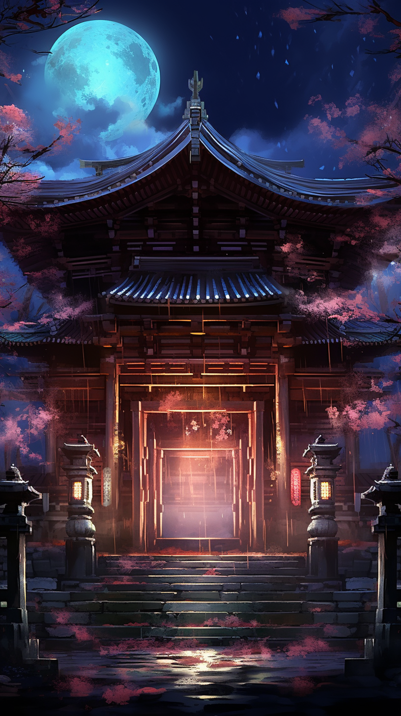 Sacred Shrines Anime Art Wallpaper: HD Manga Epic Fan Art