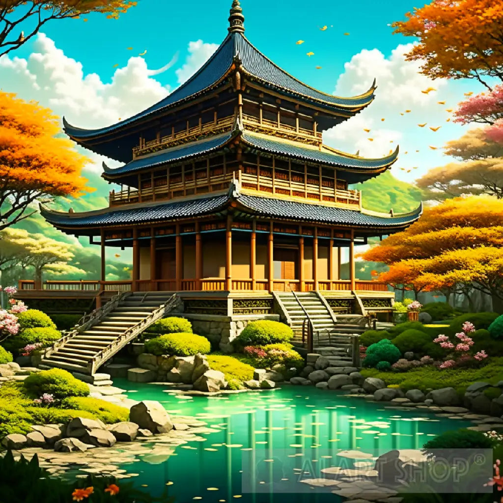 Anime Serenity: Japanese Temple