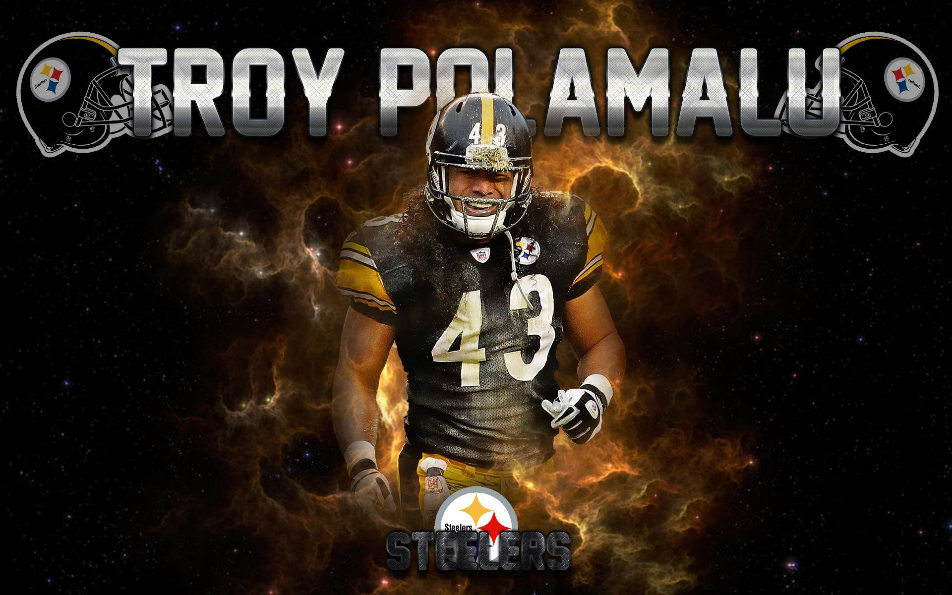 Download Pittsburgh Steelers' Troy Polamalu Looking to Lead the Way Wallpaper