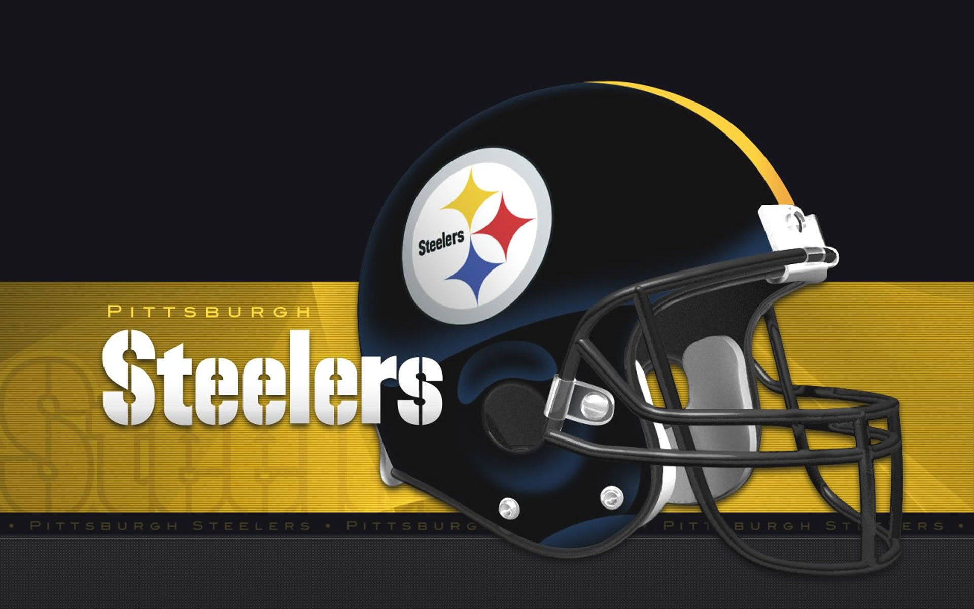 Download Pittsburgh Steelers Football Helmet Art Wallpaper