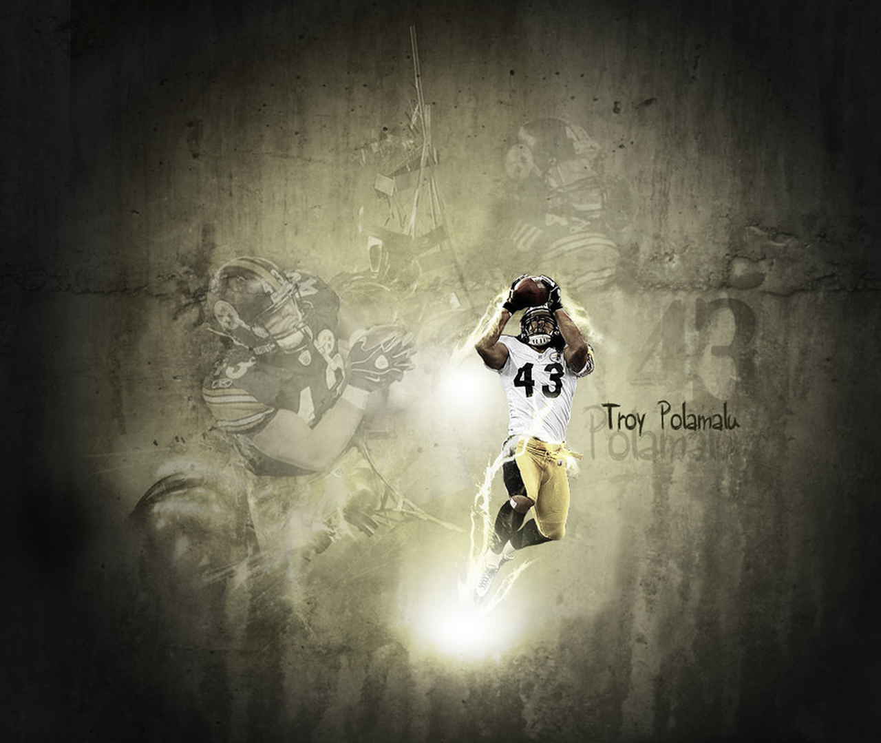 I BLEED BLACK & GOLD. Troy polamalu, Football wallpaper, Troy