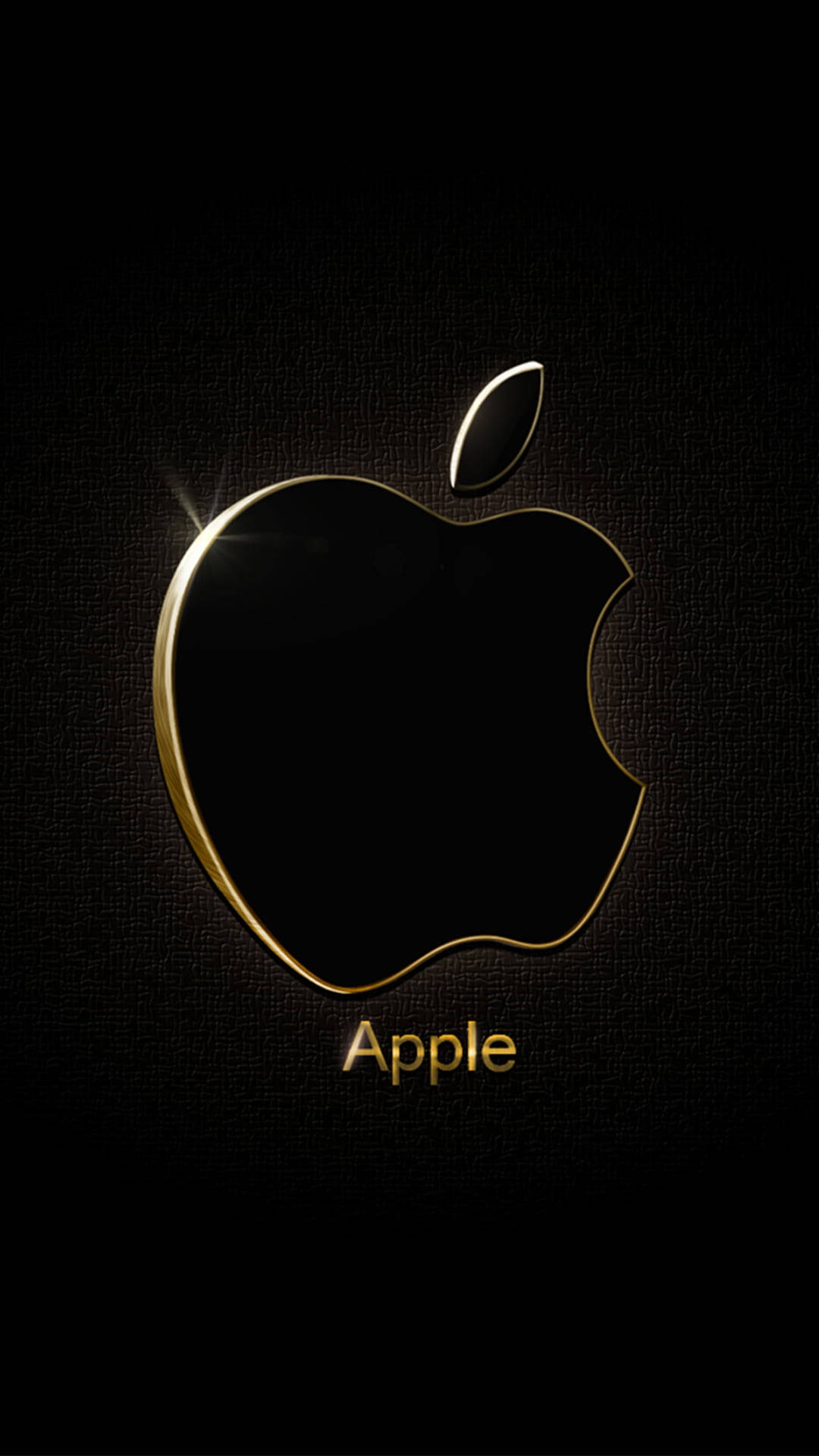 Download 3D Black Apple Logo iPhone Wallpaper