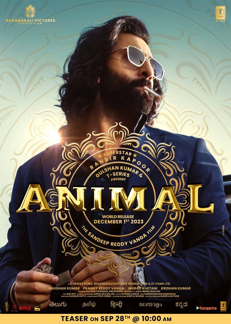Ranbir Kapoor\s Animal Teaser On September 28th. Ranbir kapoor, Bollywood movies, Hindi movies