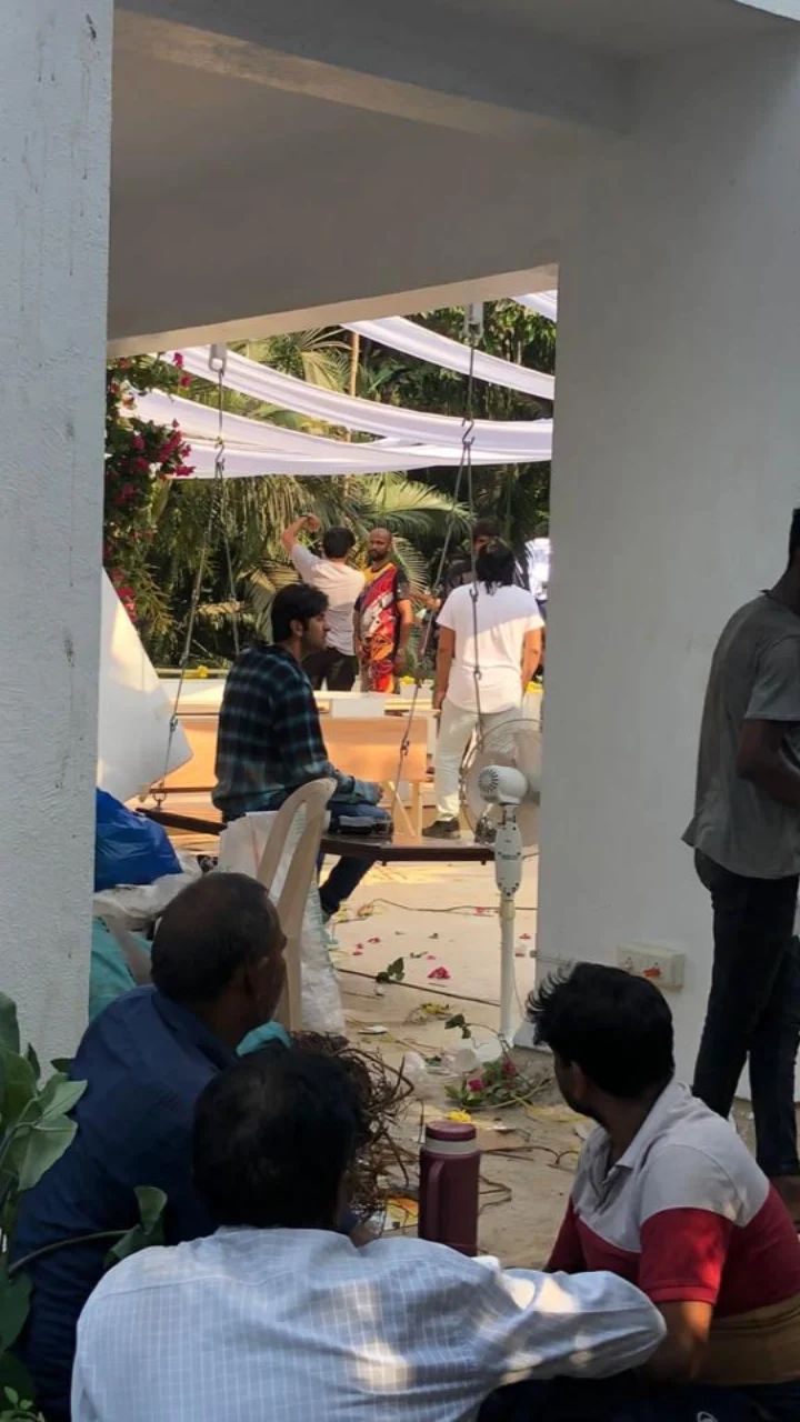 Ranbir Kapoor Universe Kapoor on the sets of Animal