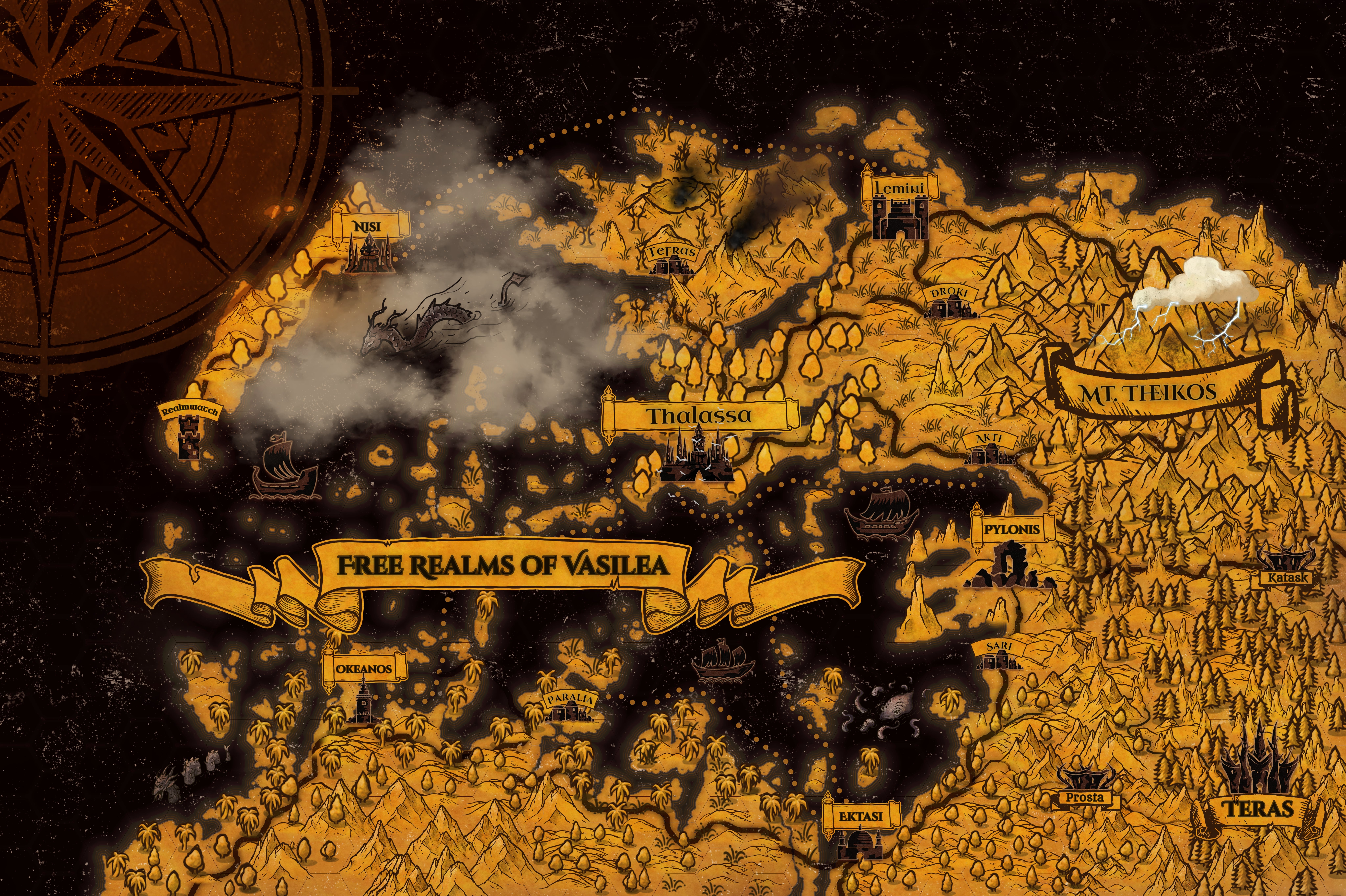 New map I made for my Bronze Age setting