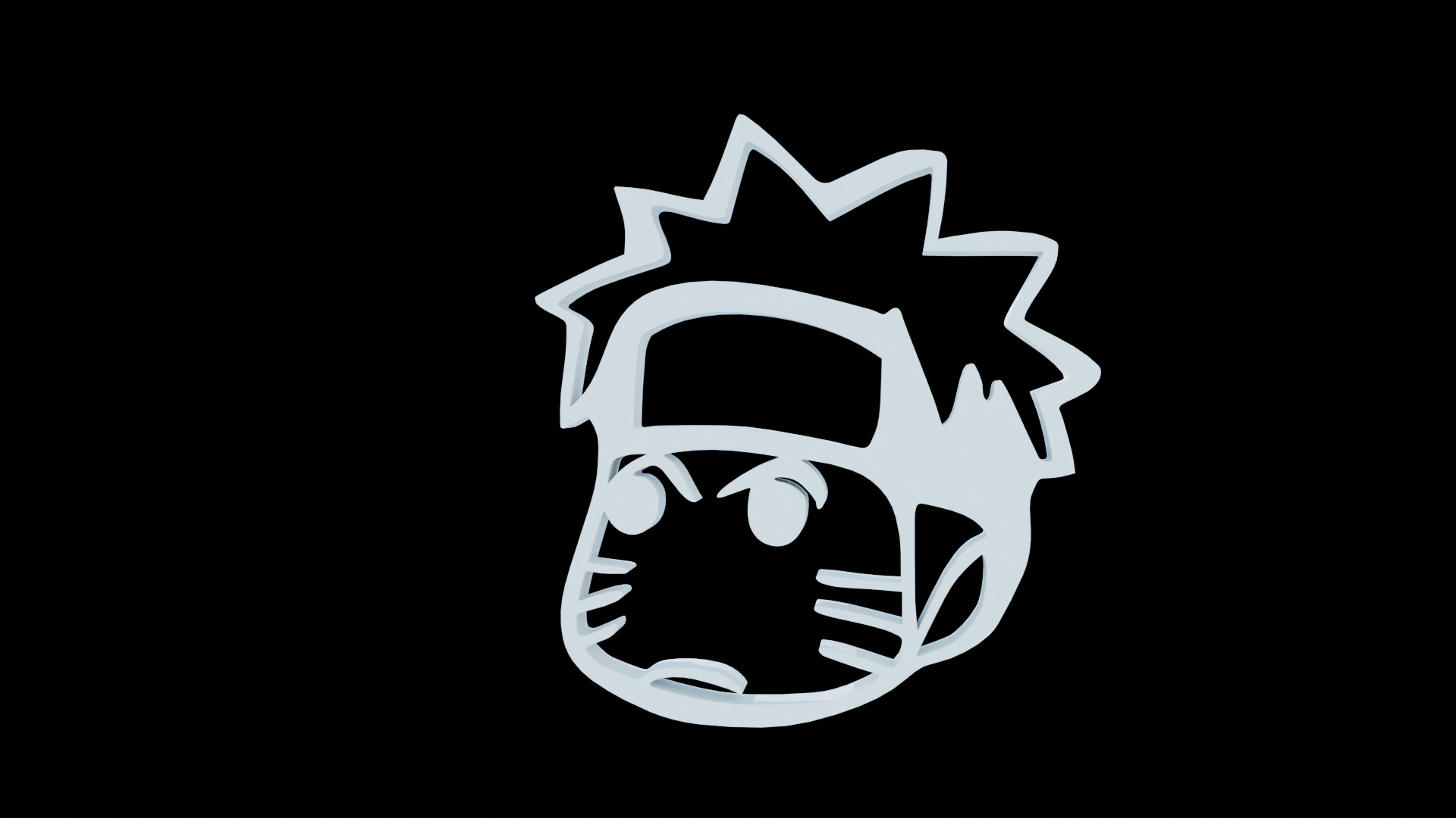 Free STL file Naruto V2 Silhouette