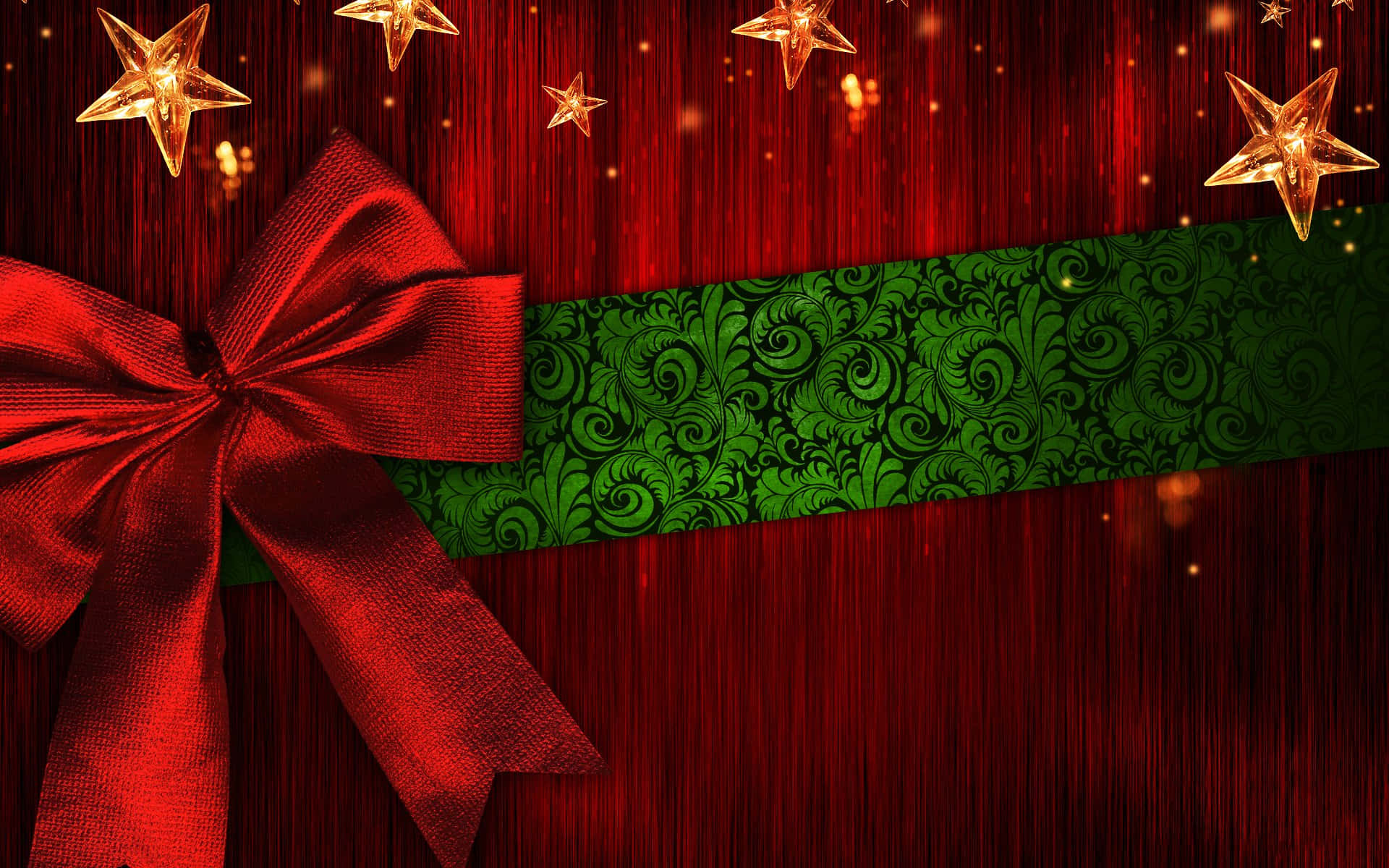 Download Celebrate Christmas with the classic color scheme of Red and Green Wallpaper
