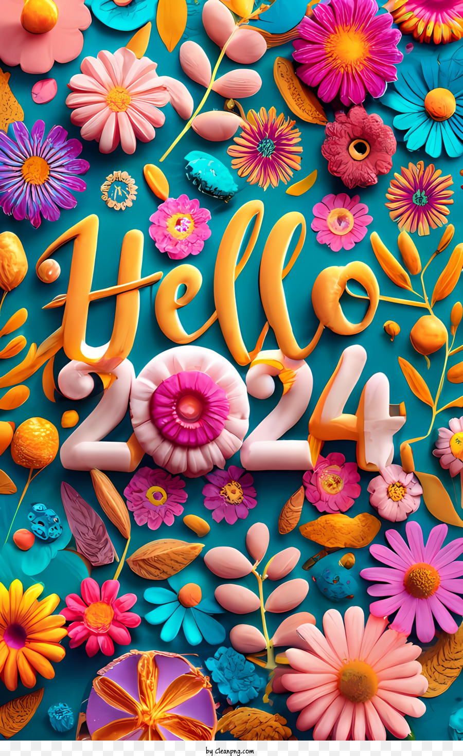 happy new year png download*3276 Transparent 2024 Happy New Year png Download. / KissPNG