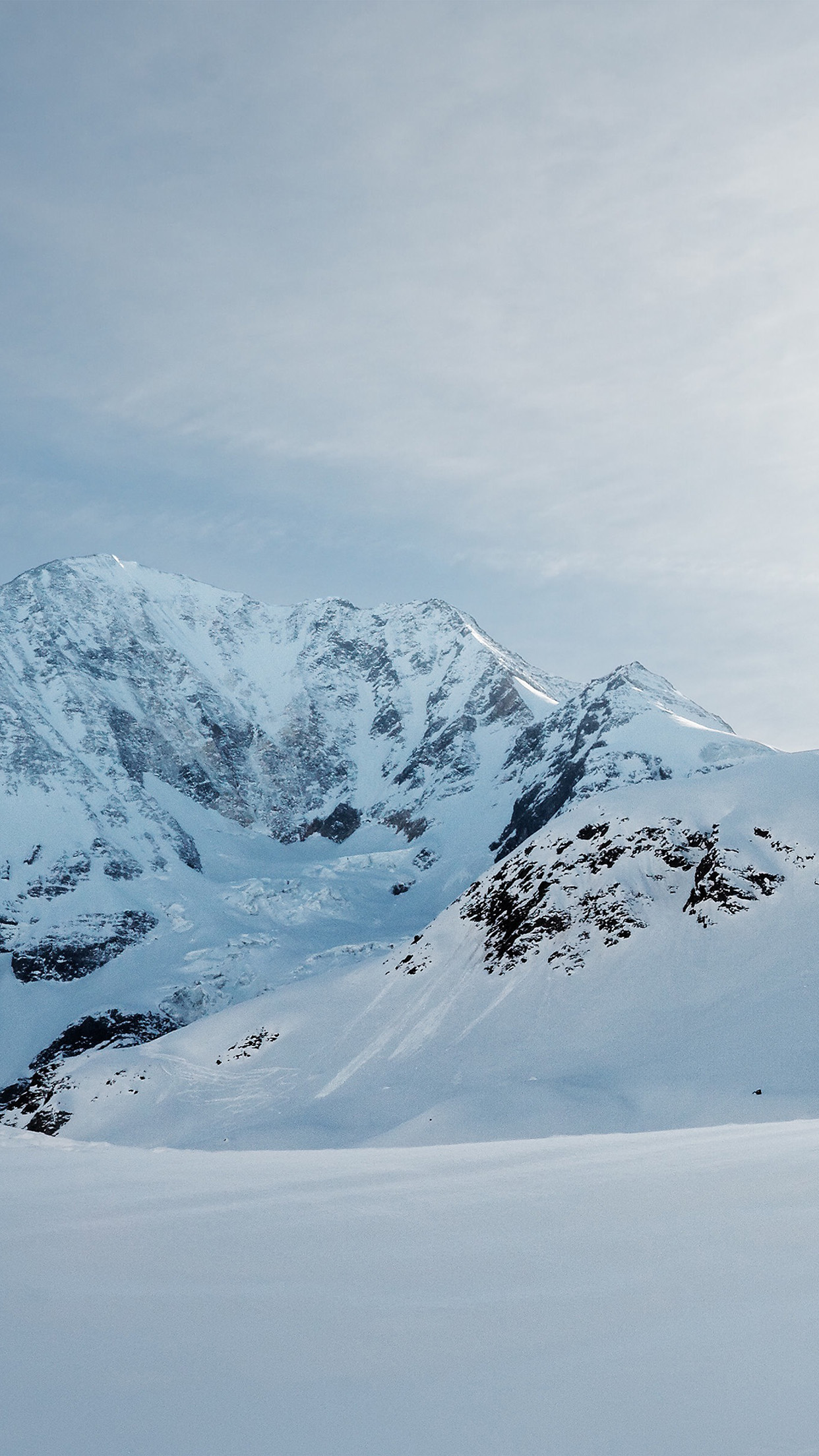 snow winter mountain white nature