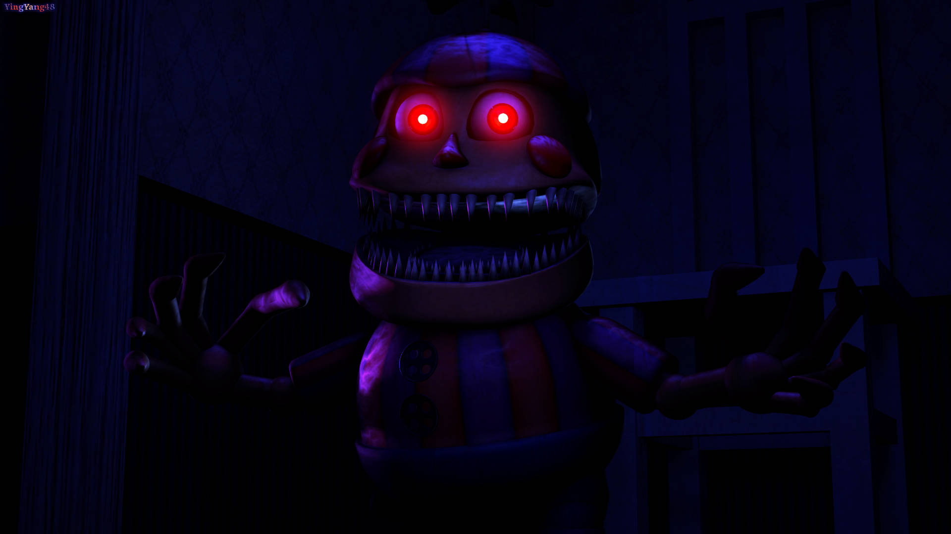 Download Nightmare Freddy Balloon Boy Wallpaper