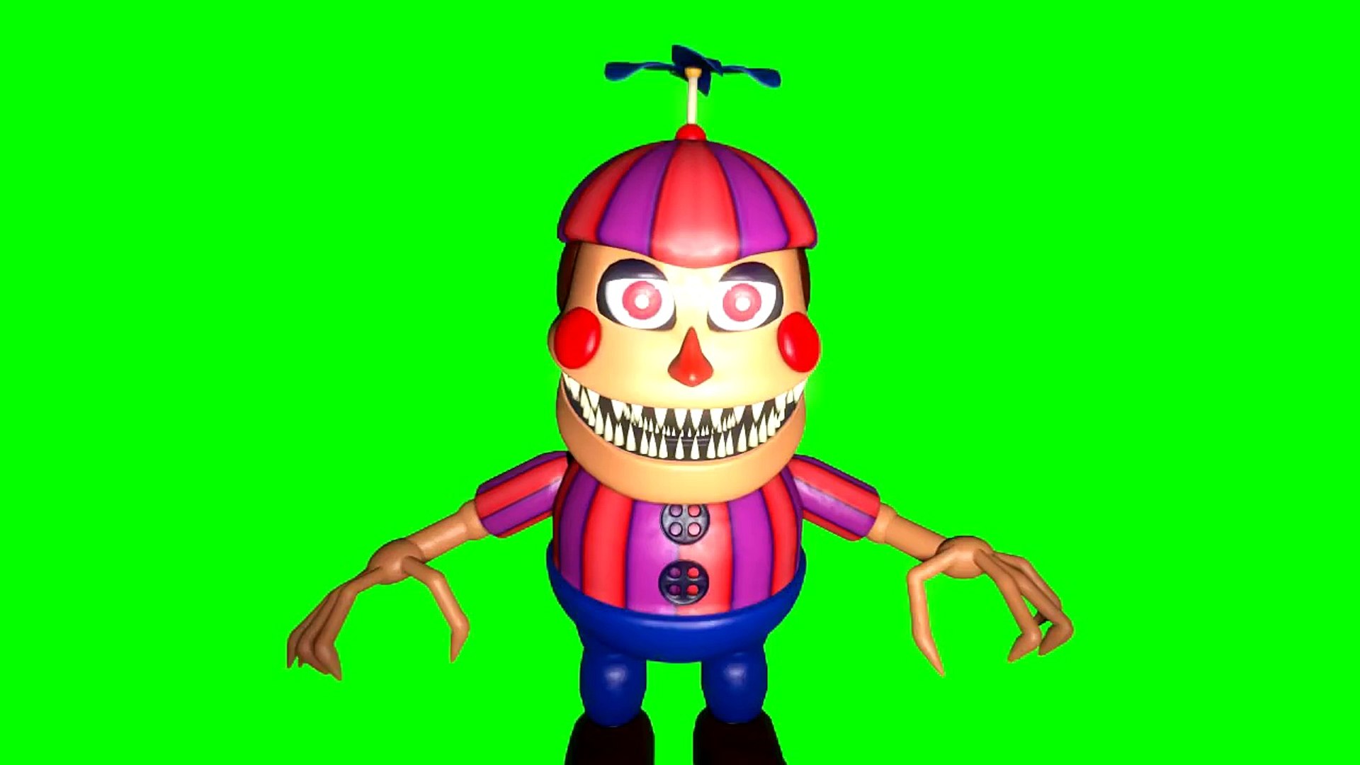 SFM FNAF 4 Nightmare Balloon Boy Jumpscare Greenscreen