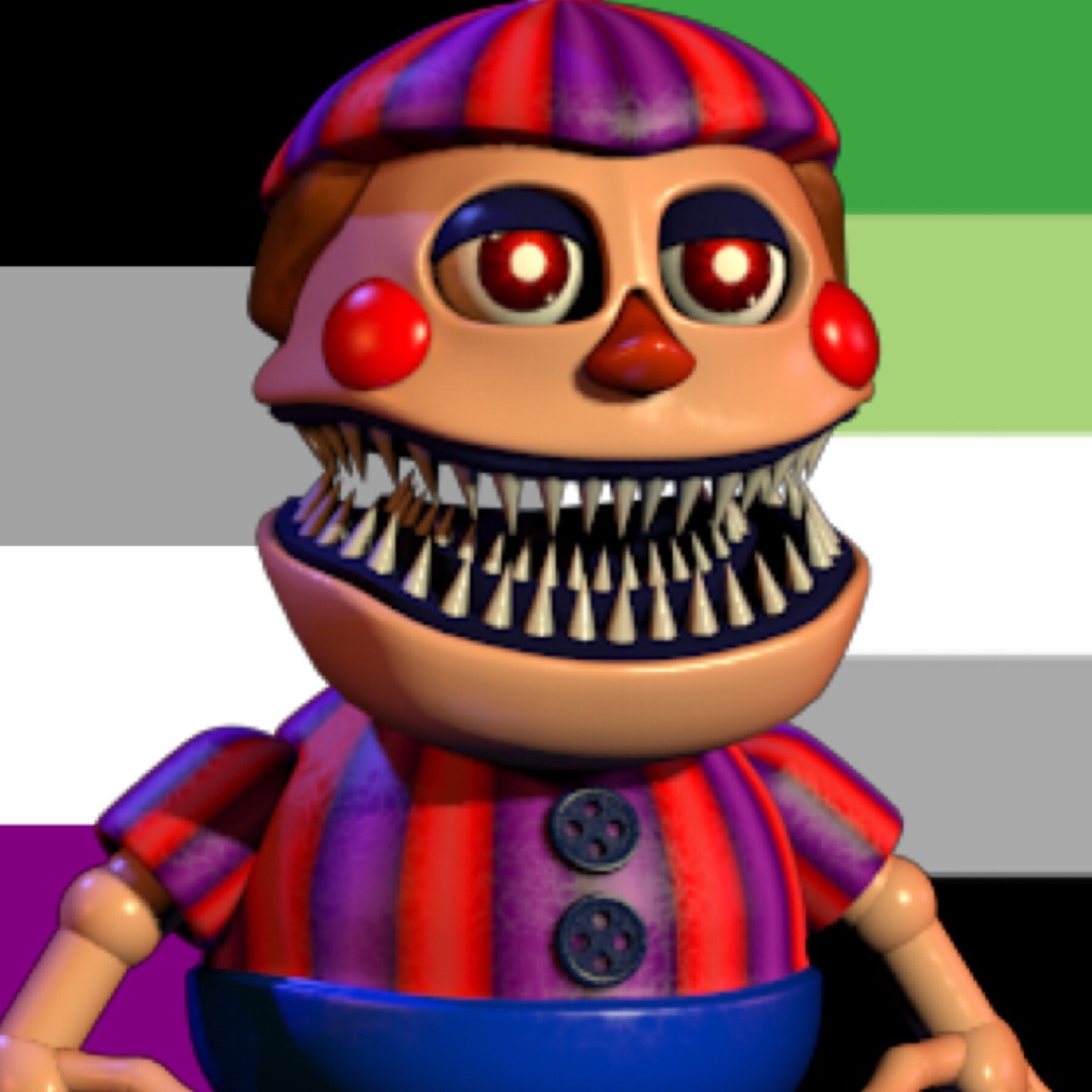 ace and aro phantom and nightmare balloon boy