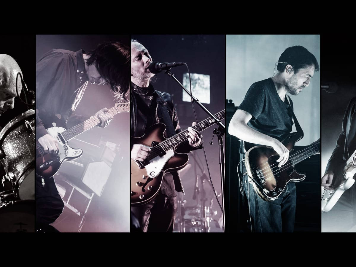 Download Radiohead Band Members Compiled Wallpaper