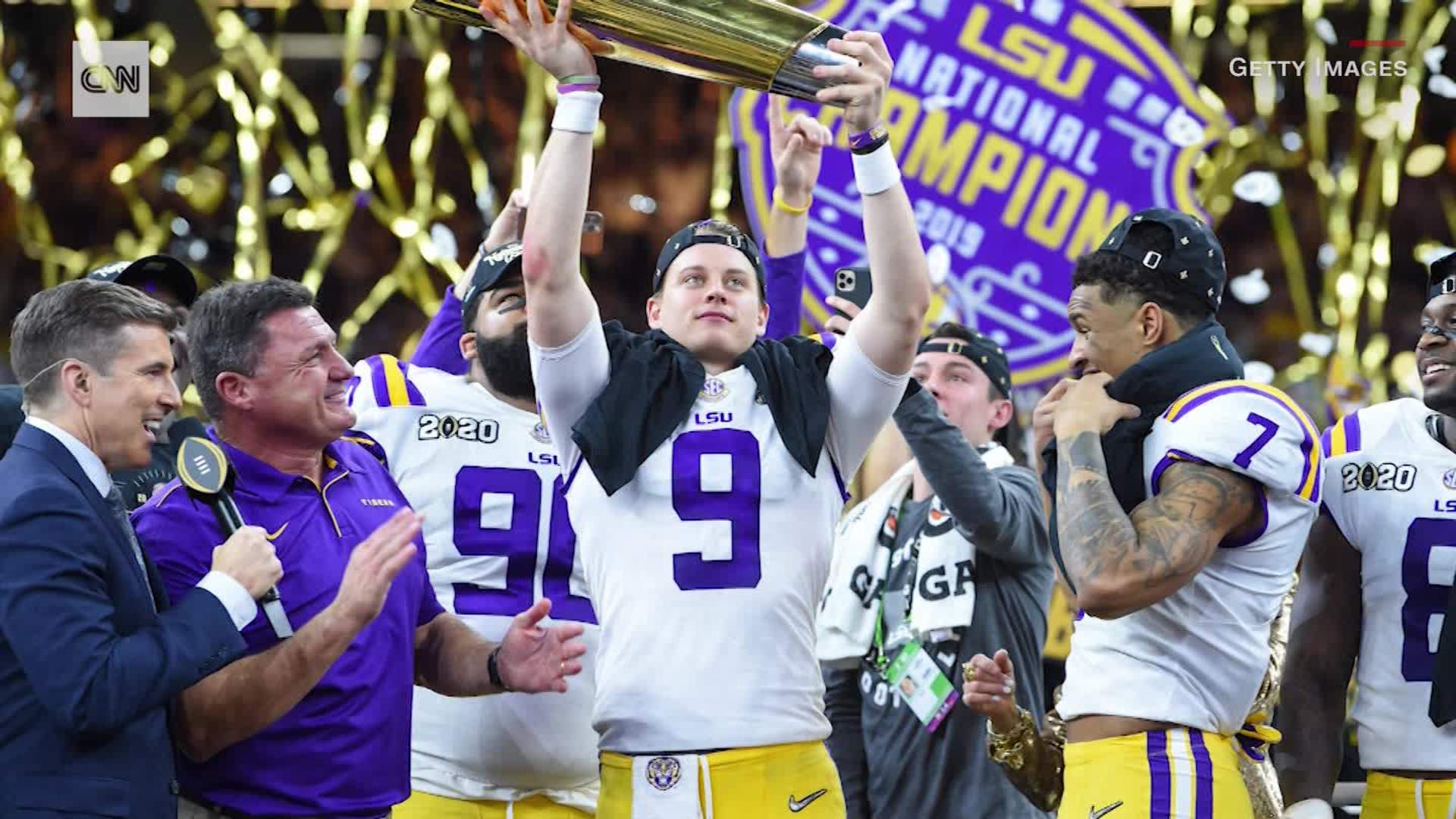 Joe Burrow leads LSU to national title win