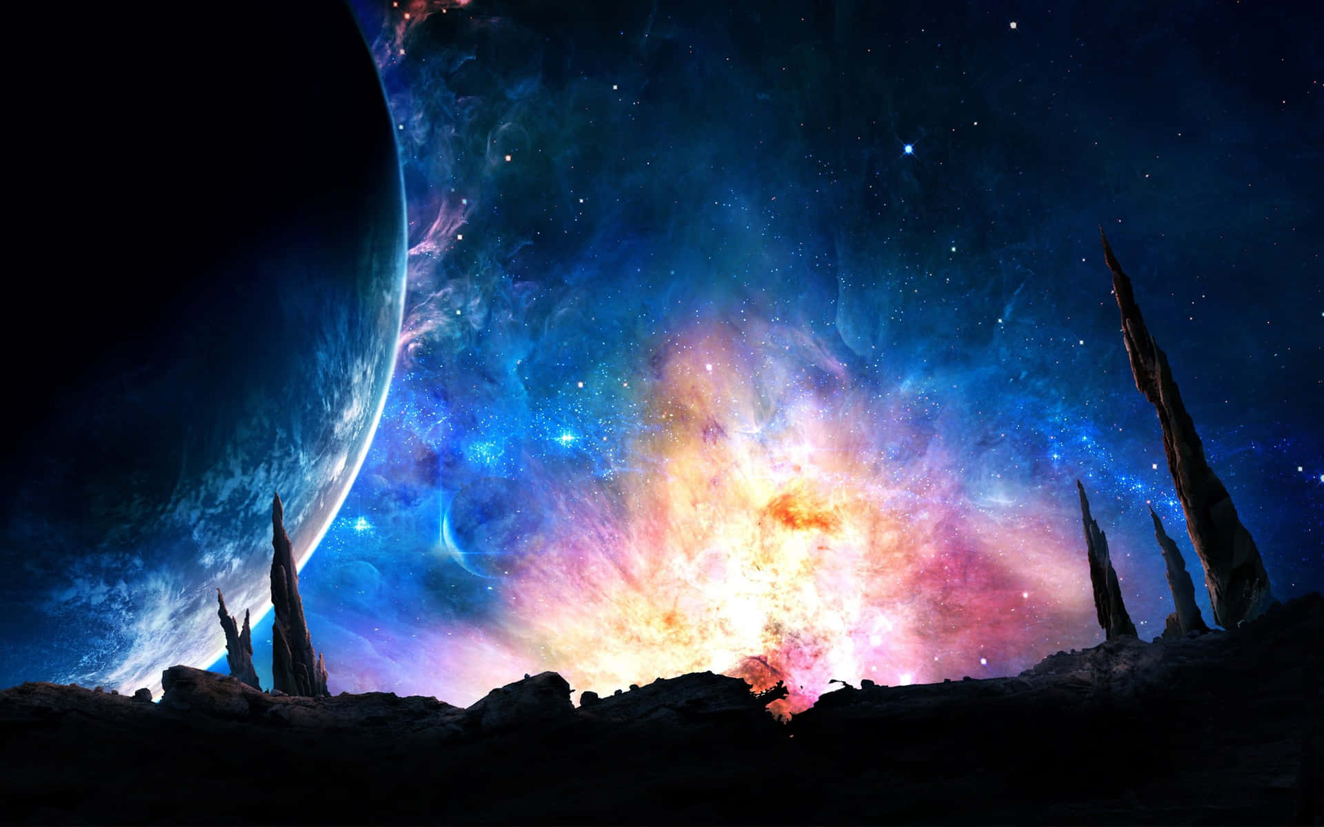 Download 4k Universe Fantasy Galaxy Wallpaper