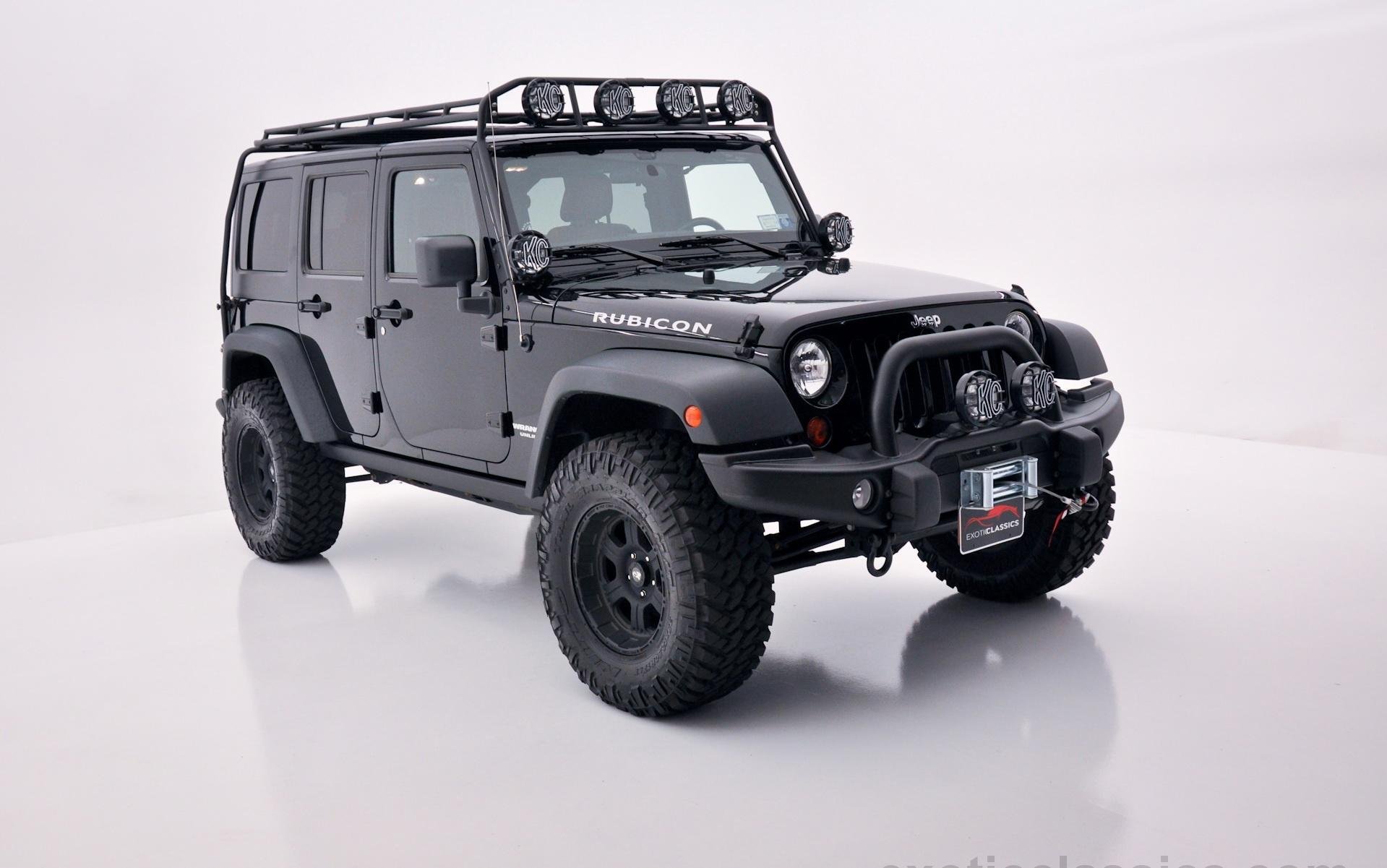 Jeep Wrangler Unlimited Rubicon Black 4wd all road 4x4 cars wallpaperx1201