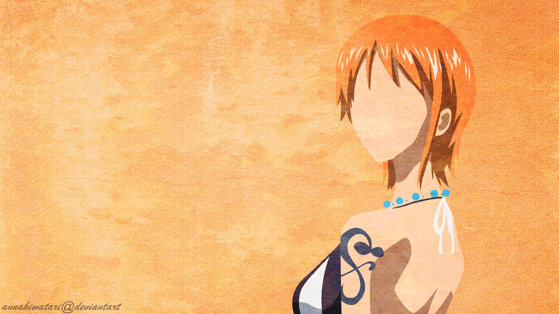 HD desktop wallpaper: Anime, Minimalist, One Piece, Nami (One Piece) download free picture