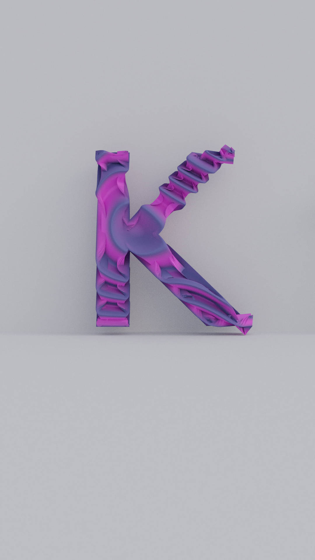 Download Letter K Purple Design Wallpaper