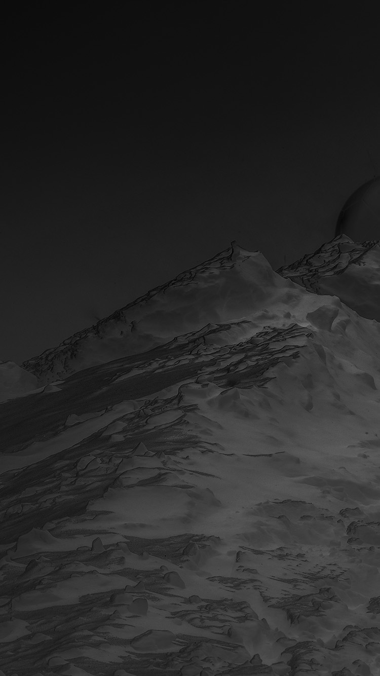 Dark Mountain Bubble Minimal Illustration Art Wallpaper