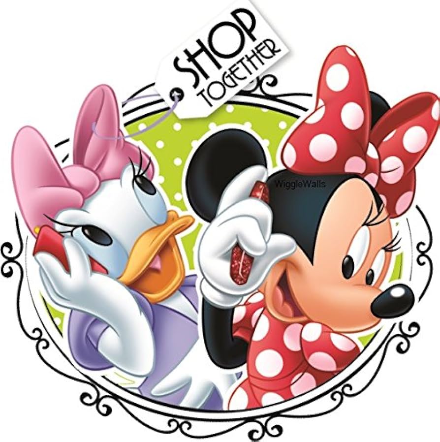 Inch Minnie Mouse And Daisy Duck Mickey Removable Wall Decal Sticker Art Disney Home Decor 8 1 2 Inches Wide By 9 Inches Tall, Tools & Home Improvement