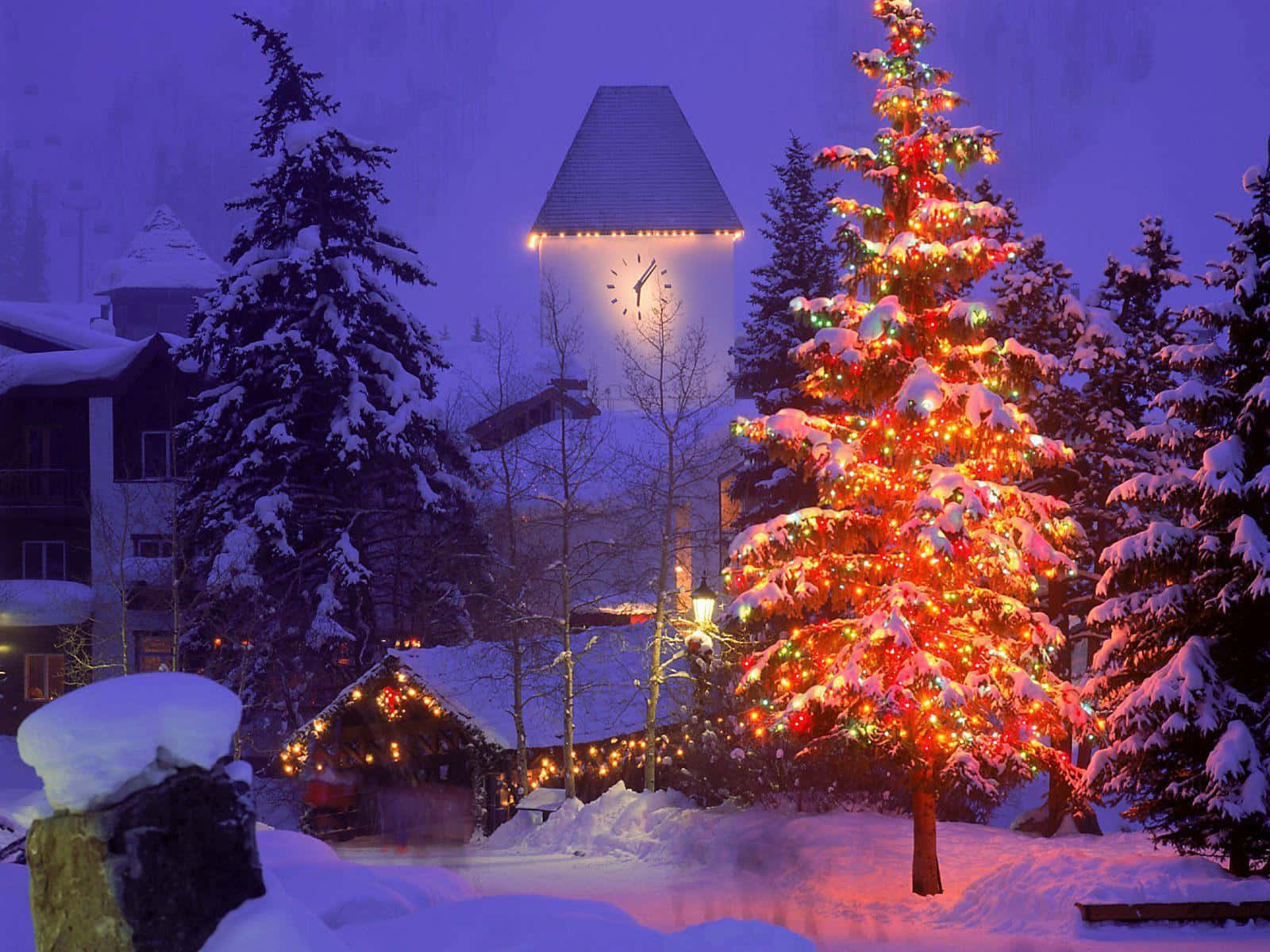 Christmas Village Background
