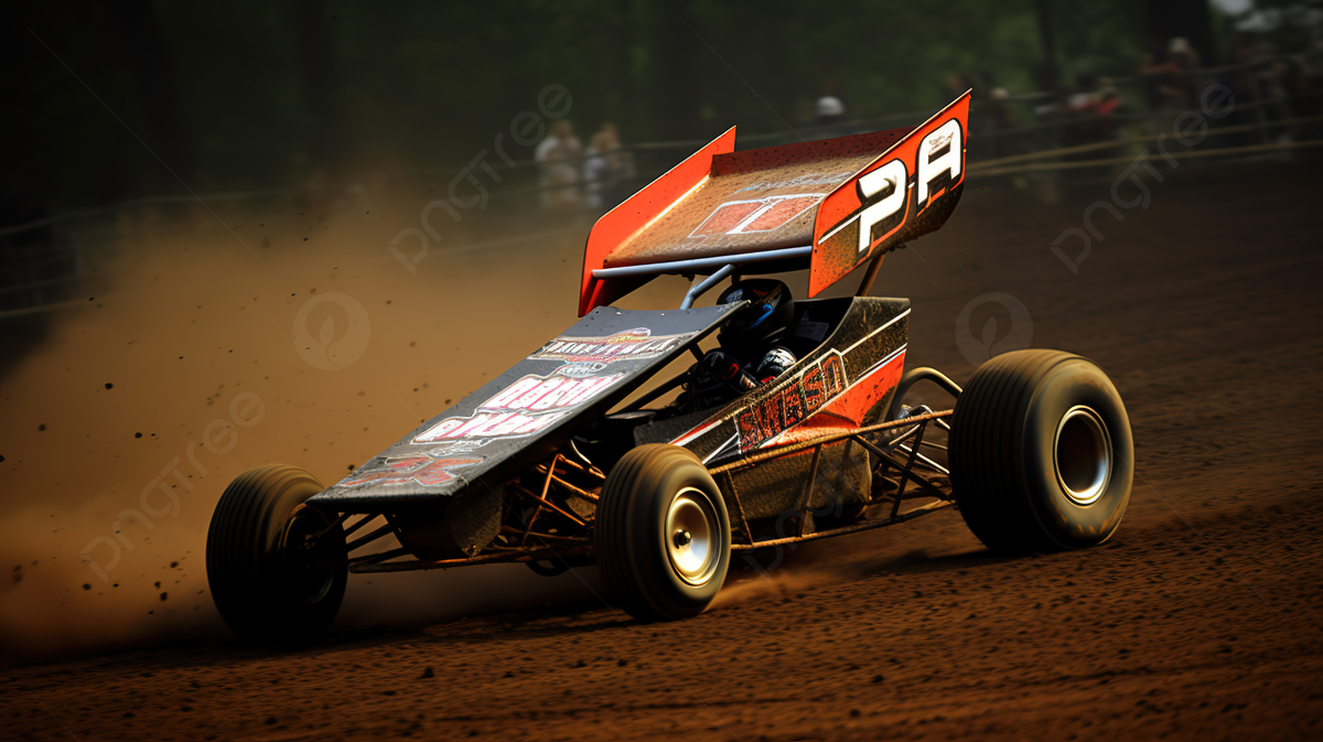 Dirt Track Racing Car In Dirt Background, Sprint Car Picture Background Image And Wallpaper for Free Download