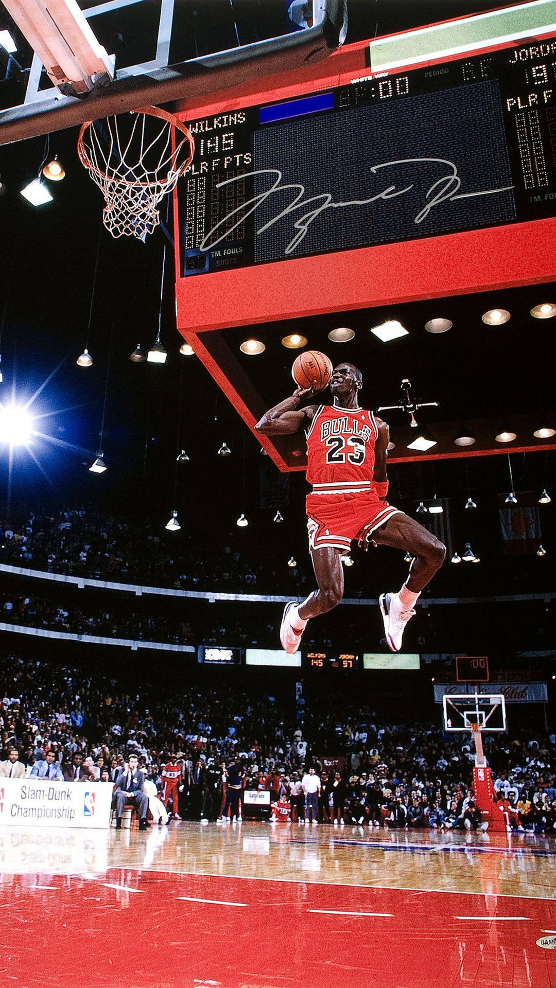 Download Basketball iPhone Jordan In Midair Wallpaper
