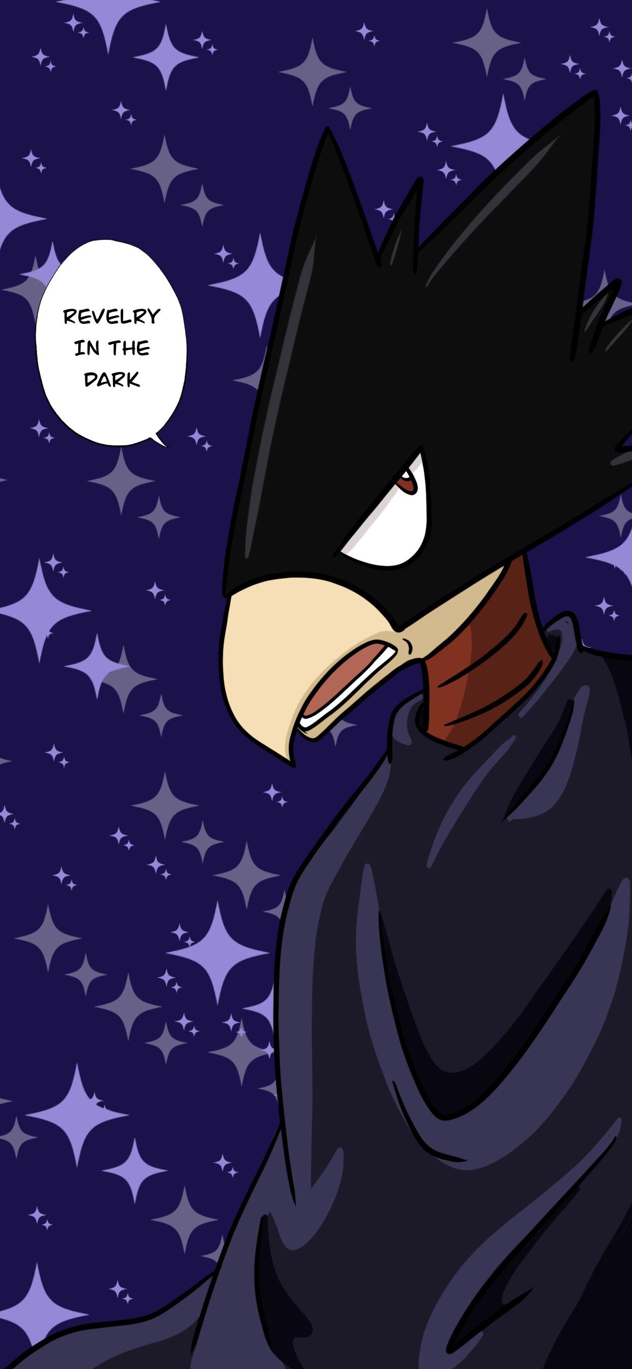 in the dark Tokoyami wallpaper I made