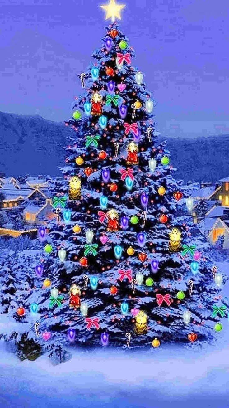 HD Free Christmas iPhone Background. Animated christmas wallpaper, Live christmas trees, Christmas wallpaper free