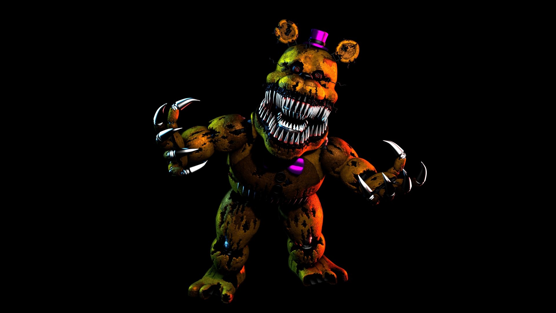 Nightmare Golden Freddy (Five Nights at Freddy's) HD Wallpaper and Background
