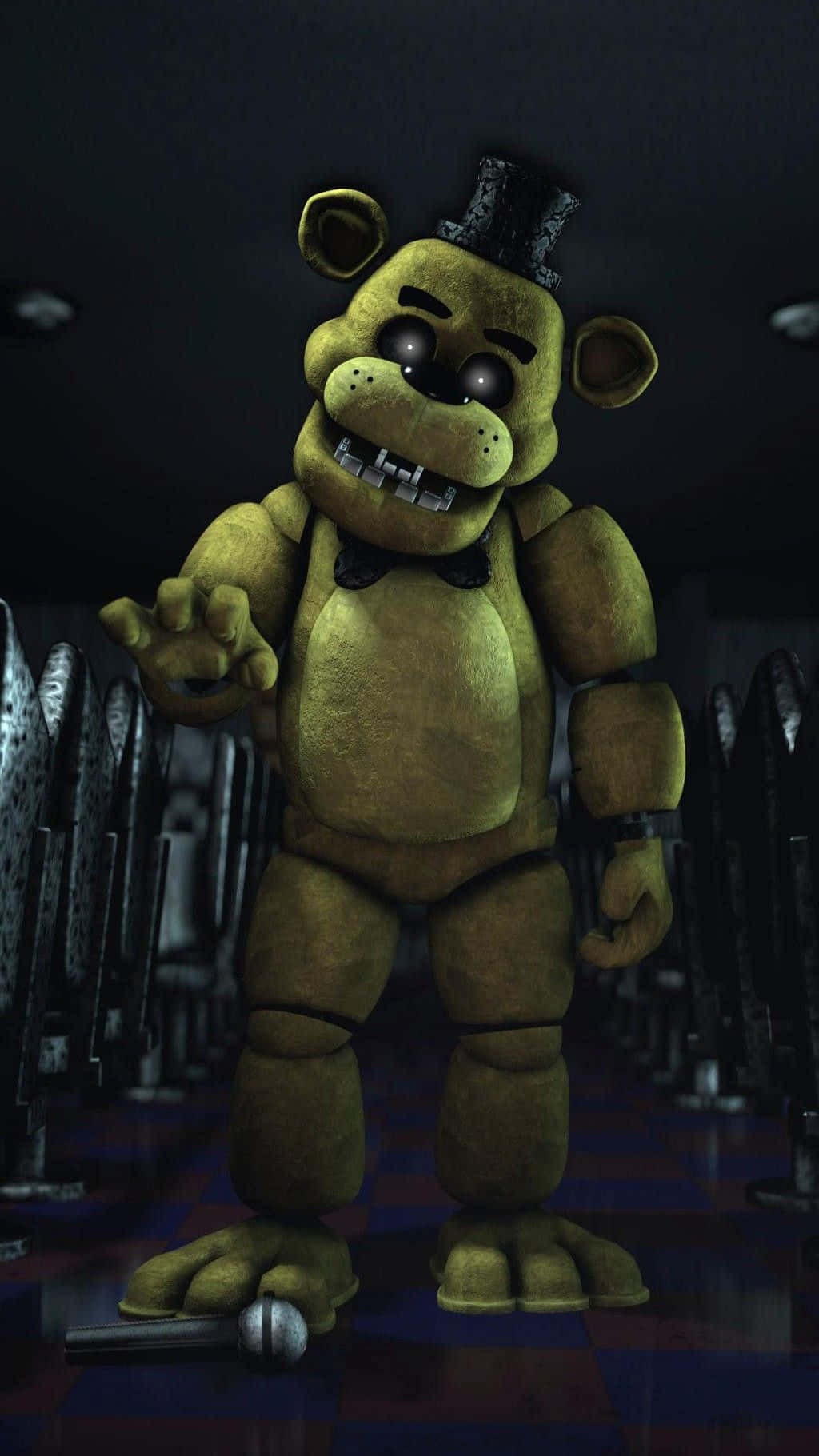 Download Mysterious Golden Freddy in all his glory Wallpaper